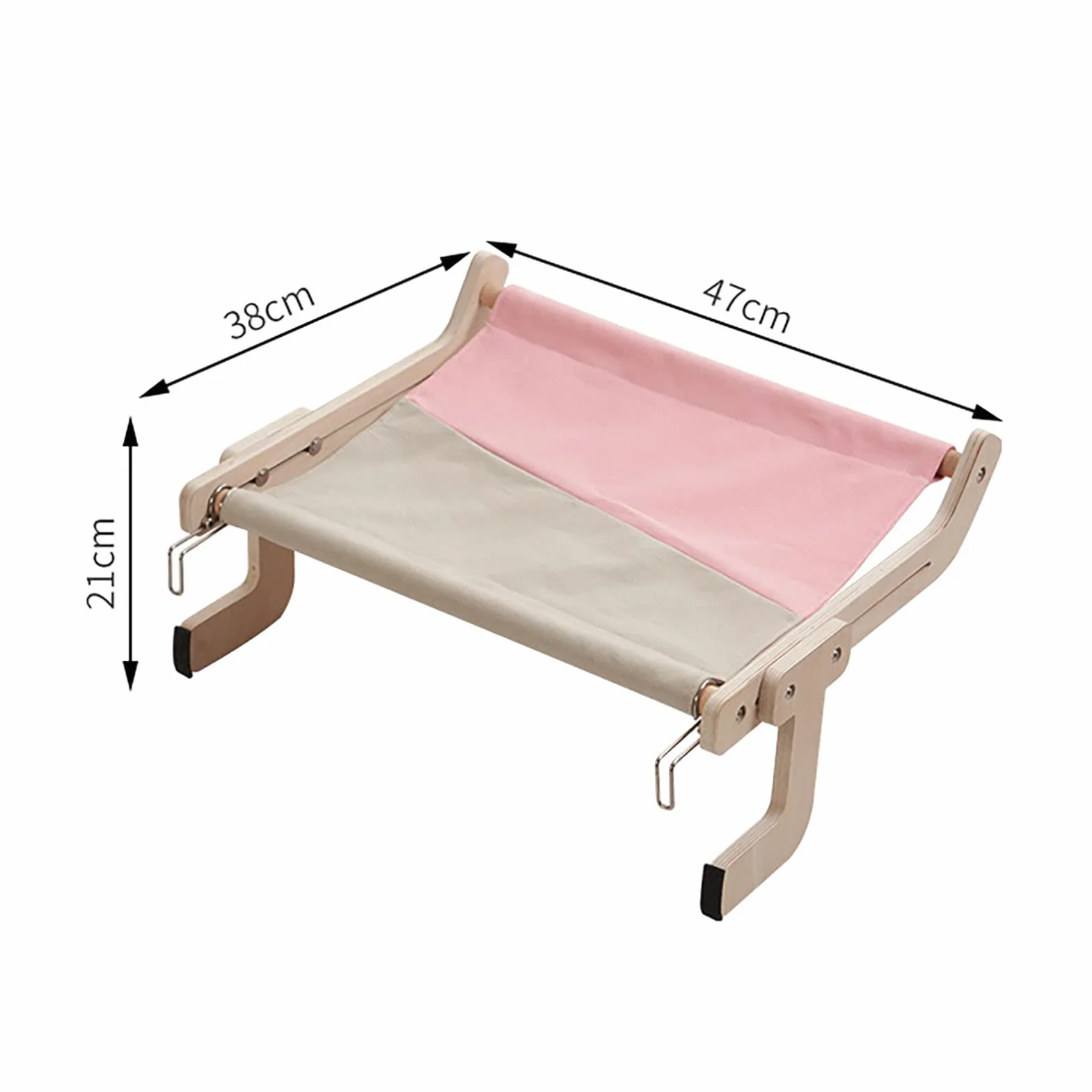 Cat Window Perch, Cat Window Hammock for Indoor Cats, Easy to Adjust & Assemble Large Cat Bed Seat for Windowsill, Bedside,Drawer and Cabinet (A)