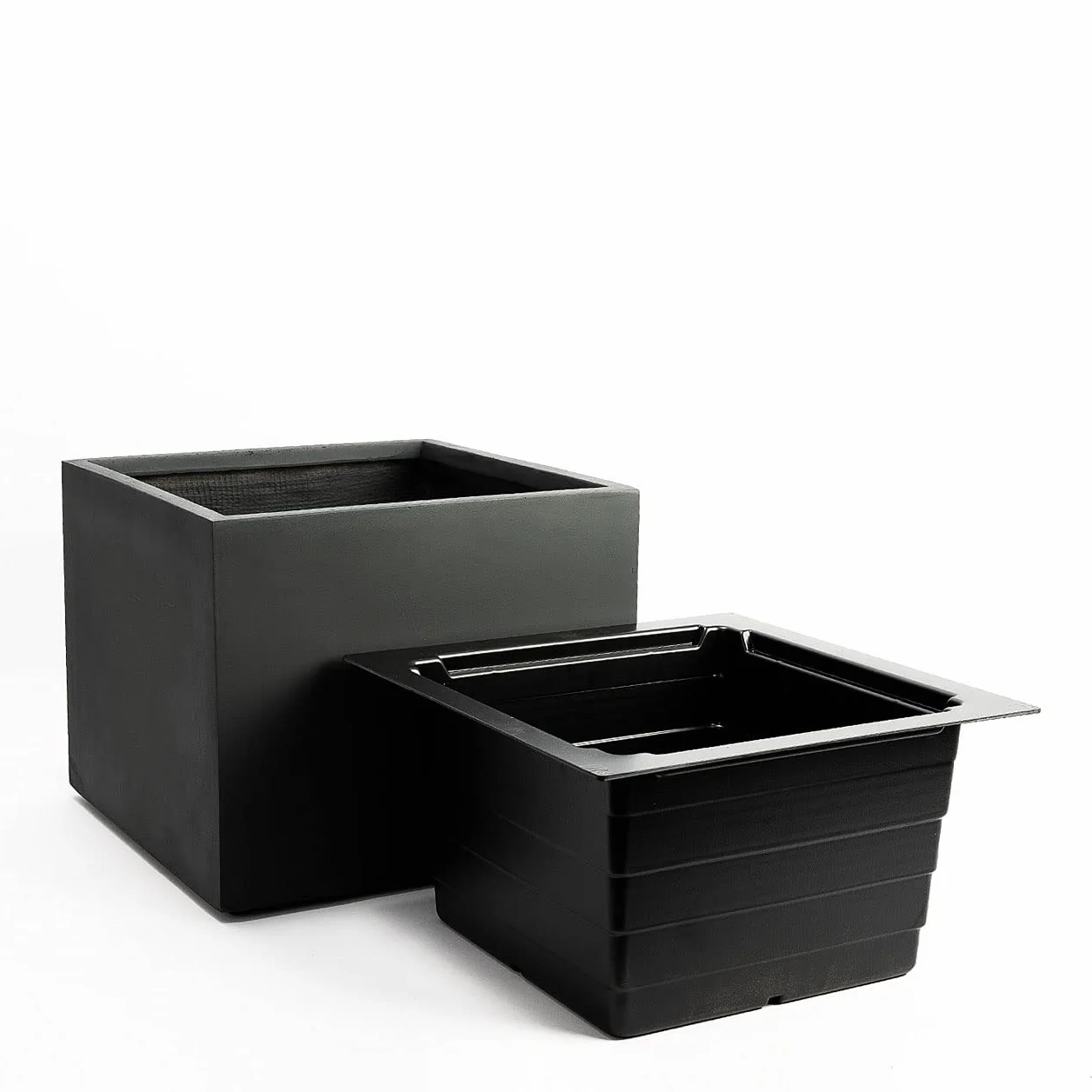 Pflanzwerk® Wkładka doniczki z tworzywa sztucznego do wszystkich modeli CUBE 38 x 44 x 44 cm siewnik *odporna na mróz* *produkty wysokiej jakości*