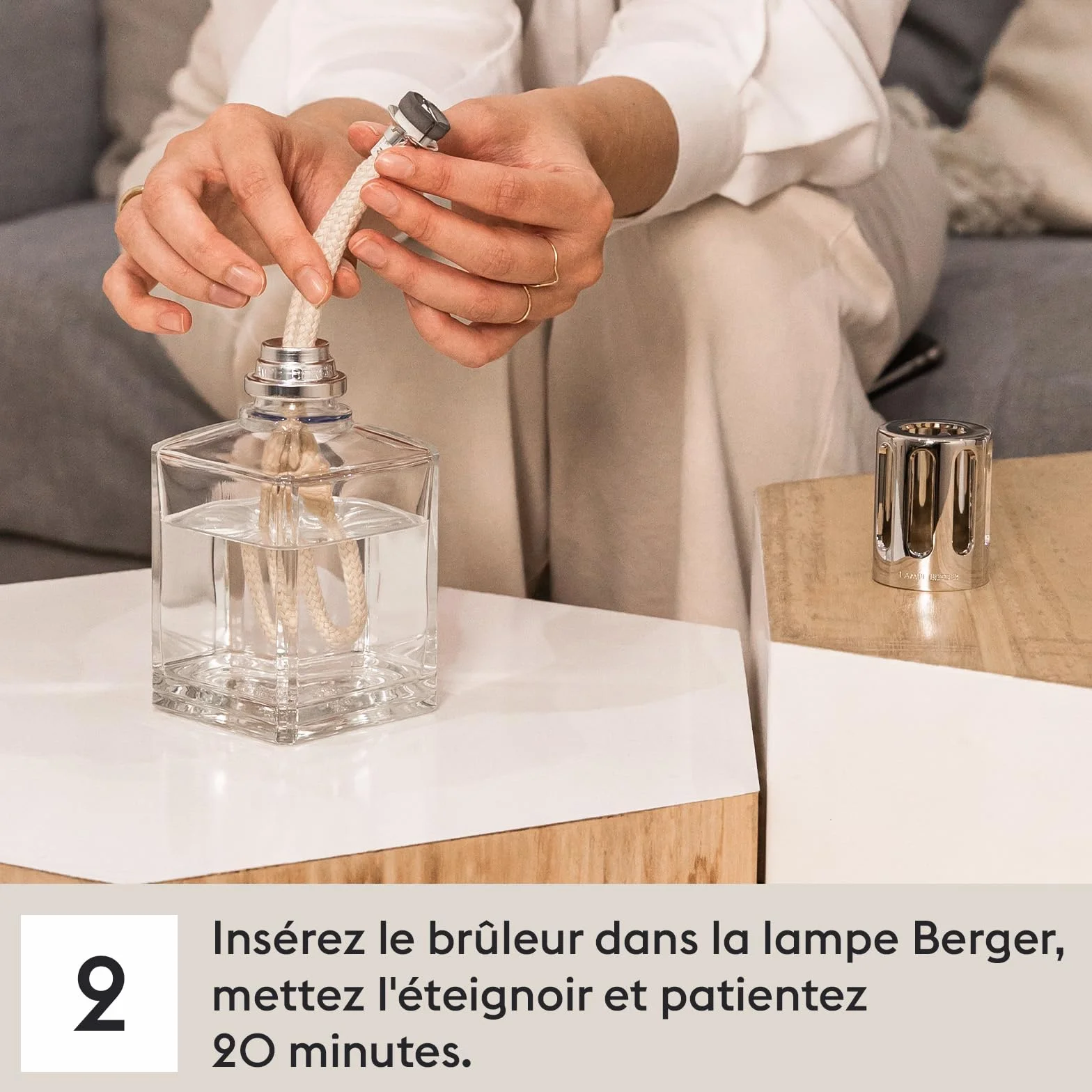 Maison Berger Wkład do lampy Berger Ocean Breeze - gotowy do użycia - Zapach i oczyszczanie - Delikatny, równomierny i długotrwały zapach - 1 l
