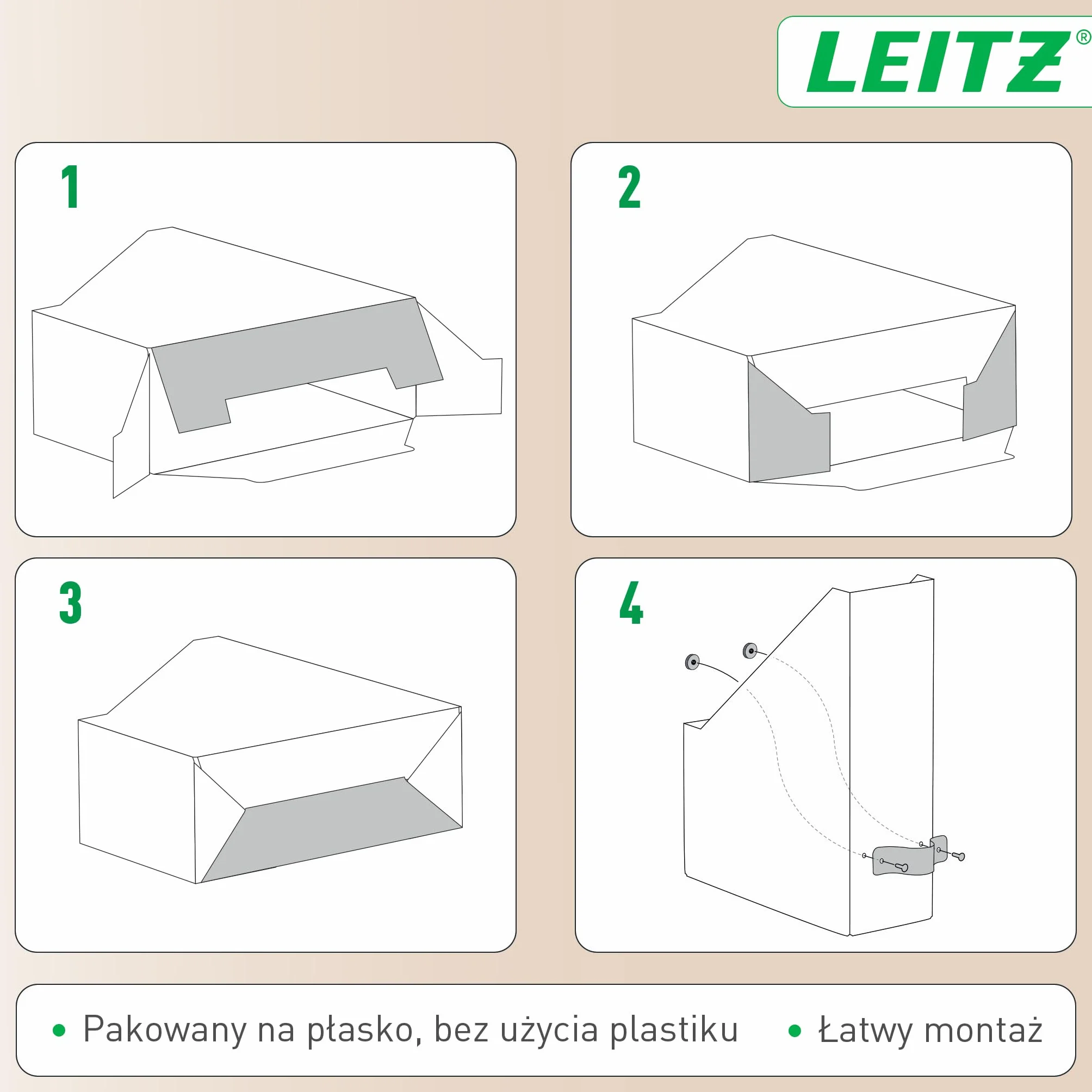 Organizer na Dokumenty Leitz Puro – Zestaw 2x Stojak na Gazety A4, Kompatybilnych z Regałami Modułowymi i Półkami, Pomieści 900 Arkuszy (80 g/m²), 10 x 26 x 31 cm, Czarny