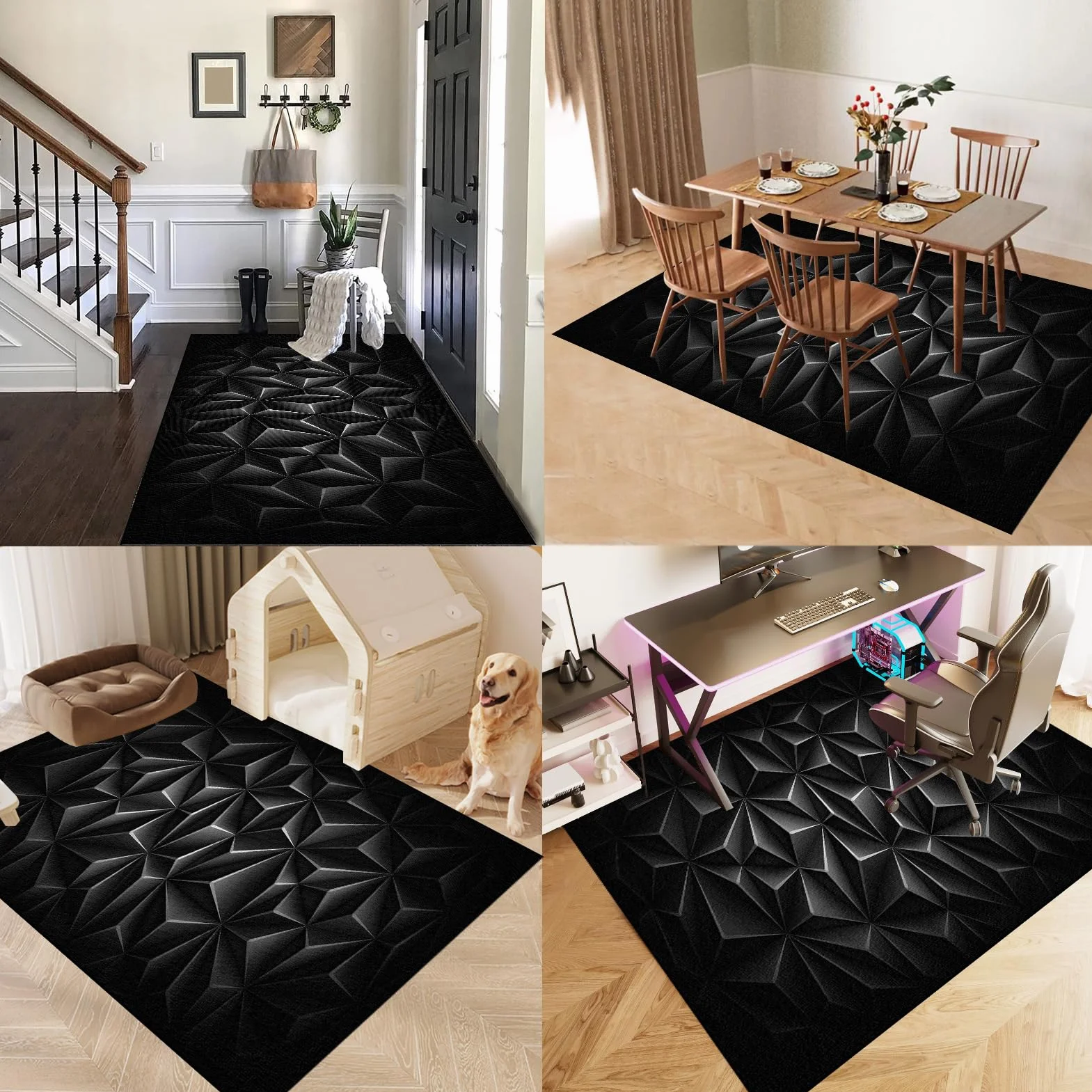 Dywan Krzesło Gamingowe, Ochraniacz Podłogi Wózki Inwalidzkie Biuro, Mata Ochronna Na Podłogi, Antypoślizgowa Mata Do Komputera Gry Na Podłogę 130 x 180 cm