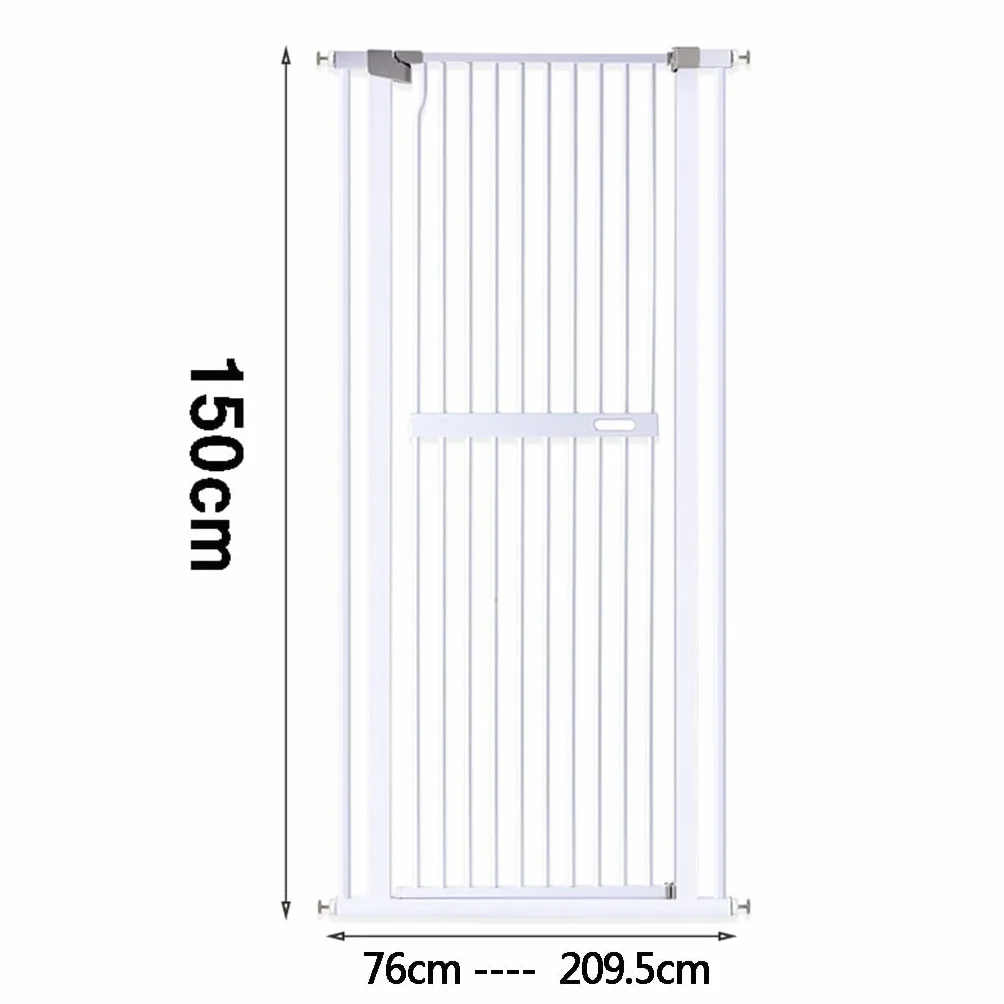 Bramka zabezpieczająca dla dzieci i zwierząt 150 cm biała metalowa