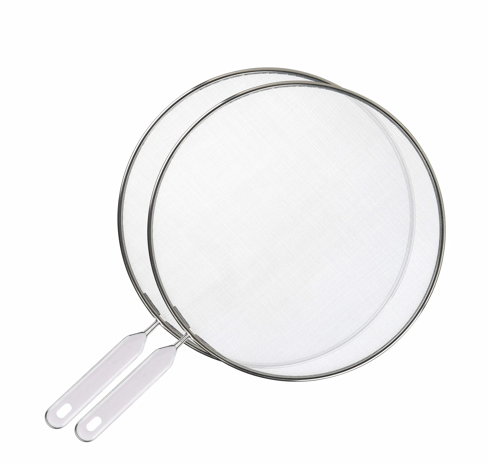Haushalt International 24001 osłona przed pryskaniem patelni 2-częściowa 25 i 29 cm ze stali nierdzewnej