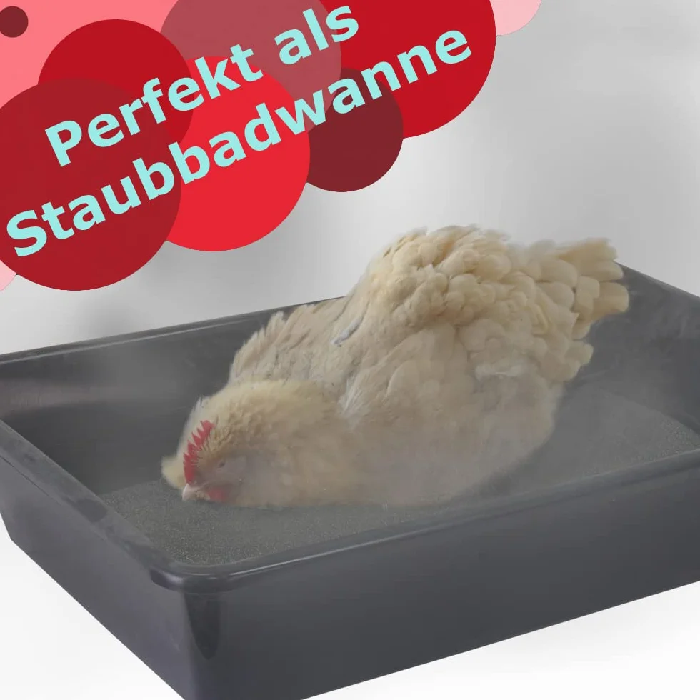 Plastikowa wanna z tworzywa sztucznego 20L 60x40x12 cm Czarna