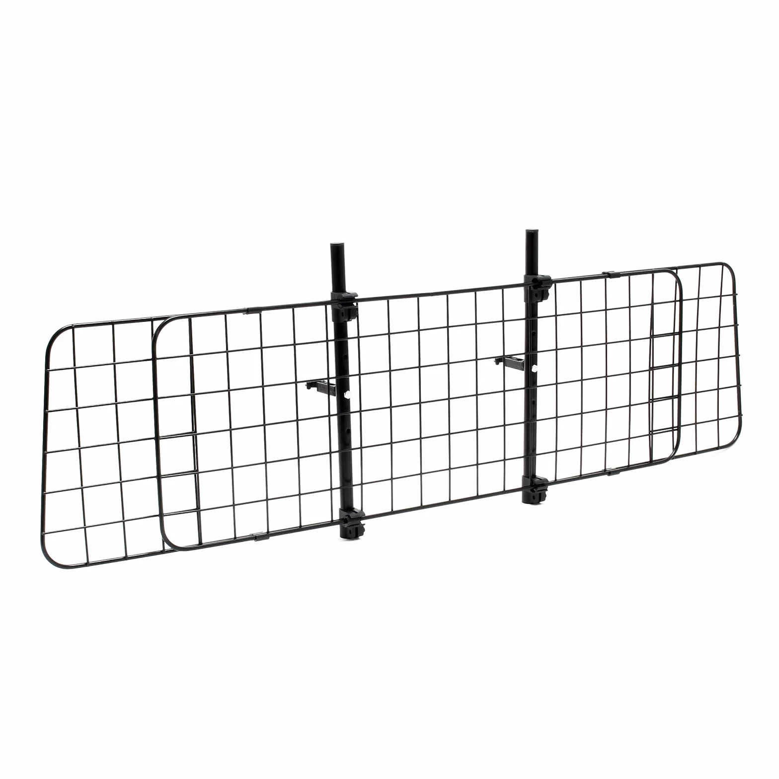 Wiltec Kratka dla psa do samochodu, model D, wysokość 40 cm, regulowana szerokość 118-129 cm, kratka działowa, uniwersalne zastosowanie do bagażnika