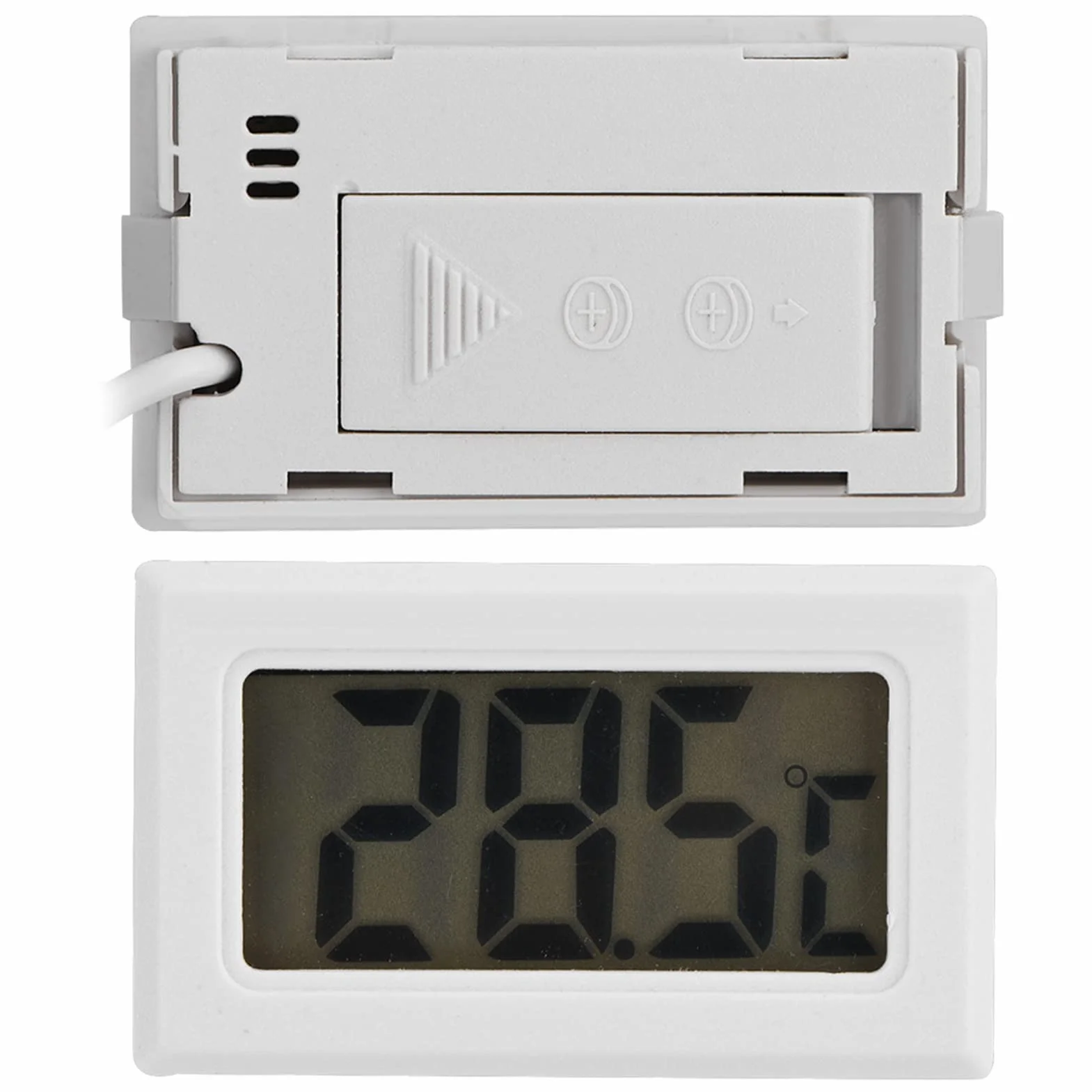 Cyfrowy termometr LCD z zewnętrznym metalowym czujnikiem temperatury do lodówki, zamrażarki, akwarium