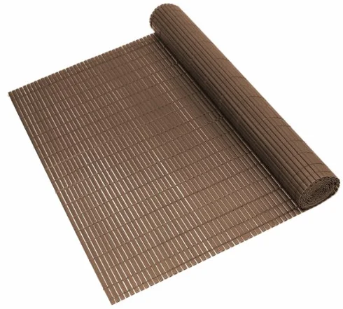 [neu.haus] mata maskująca z PCW, 150 x 300 cm, brązowa, ochrona przed wzrokiem, ochrona przed wiatrem, ogrodzenie ogrodowe, balkonowe