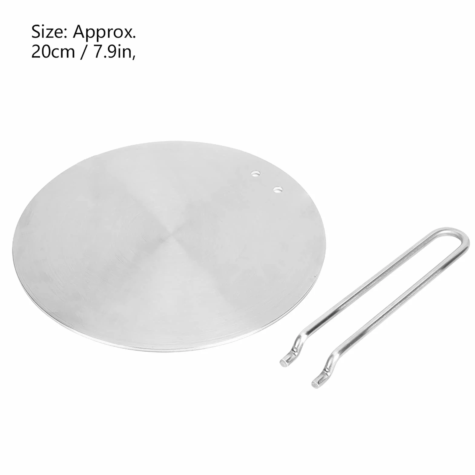 Dyfuzor Ciepła ze Stali Nierdzewnej Płyta Indukcyjna Płyta Termiczna Adapter Konwerter Płyta Indukcyjna Gotowanie na Ciepło (20 cm)