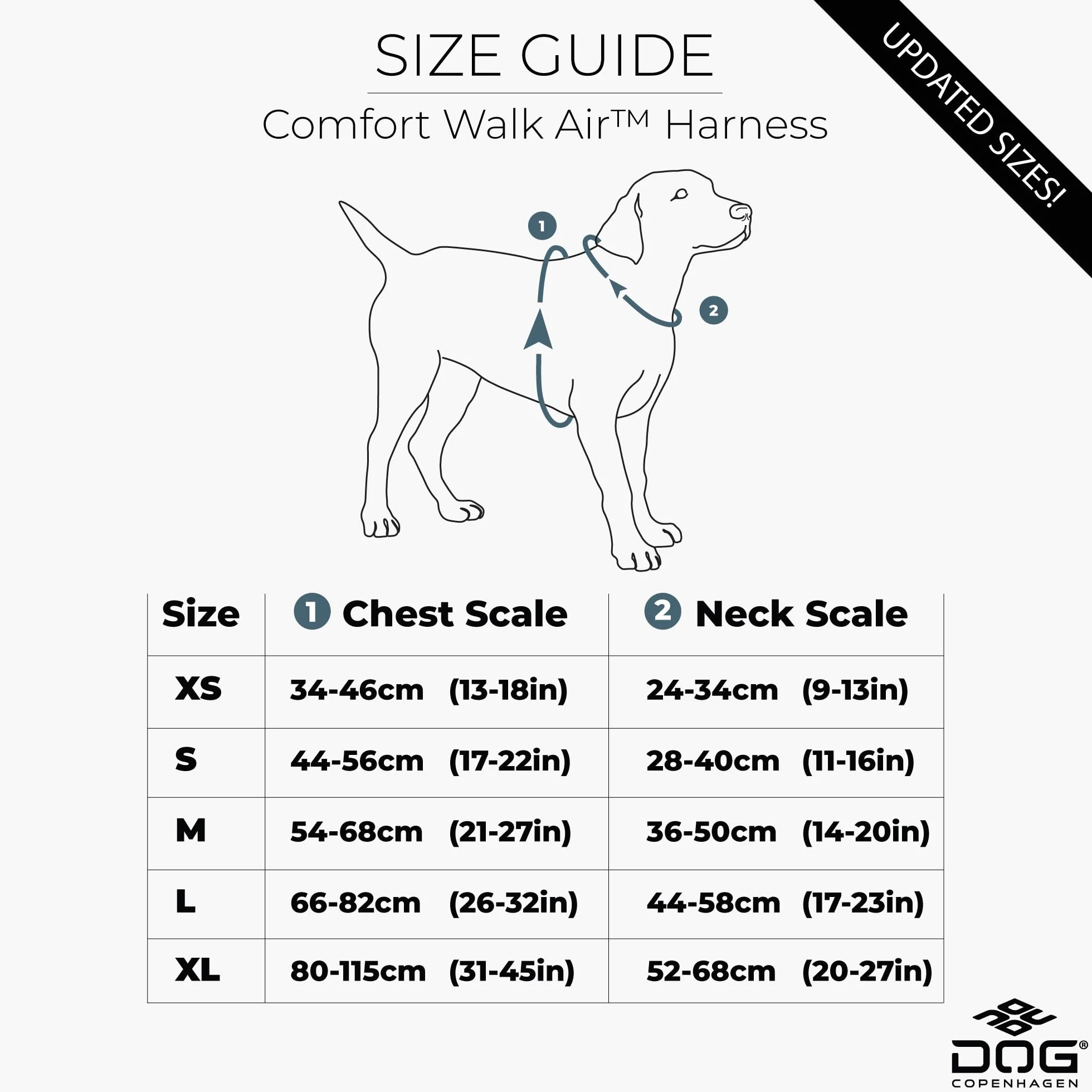 DOG Copenhagen Comfort Walk Air 3.0 Uprząż, M, pomarańczowe słońce
