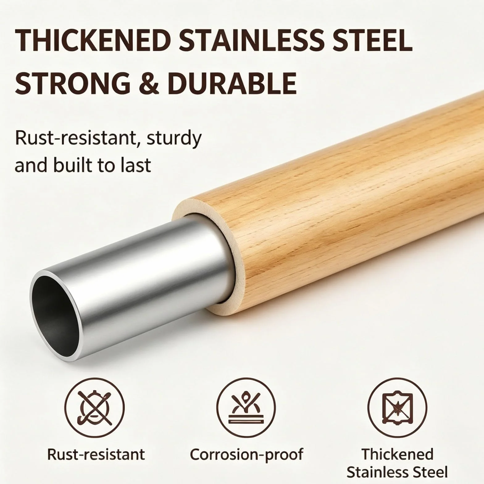 Shower Curtain Rods Tension, 7-47 In Adjustable Curtain Rod | Iron and Pvc Material, Load Capacity 8.8 Lbs，Anti Slip, No Drill for Kitchen, Bathroom, Cupboard(70-120cm/28-47in)