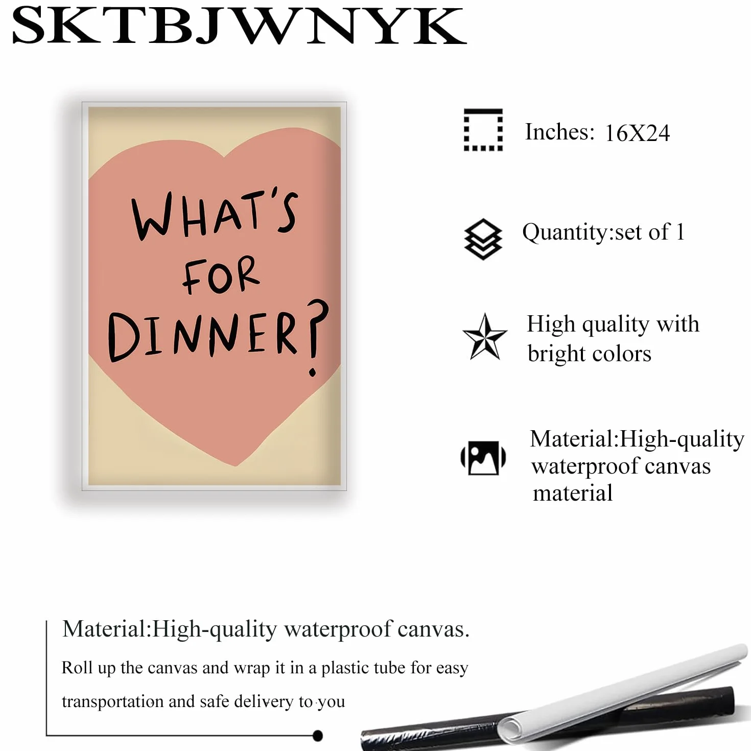 Nowoczesna typografia do jadalni Sztuka Co na obiad? Minimalistyczne plakaty kuchenne Typografia Wydruki Śmieszne Wystrój Jadalni, Modne plakaty kuchenne w gospodarstwie rolnym, estetyczna dekoracja
