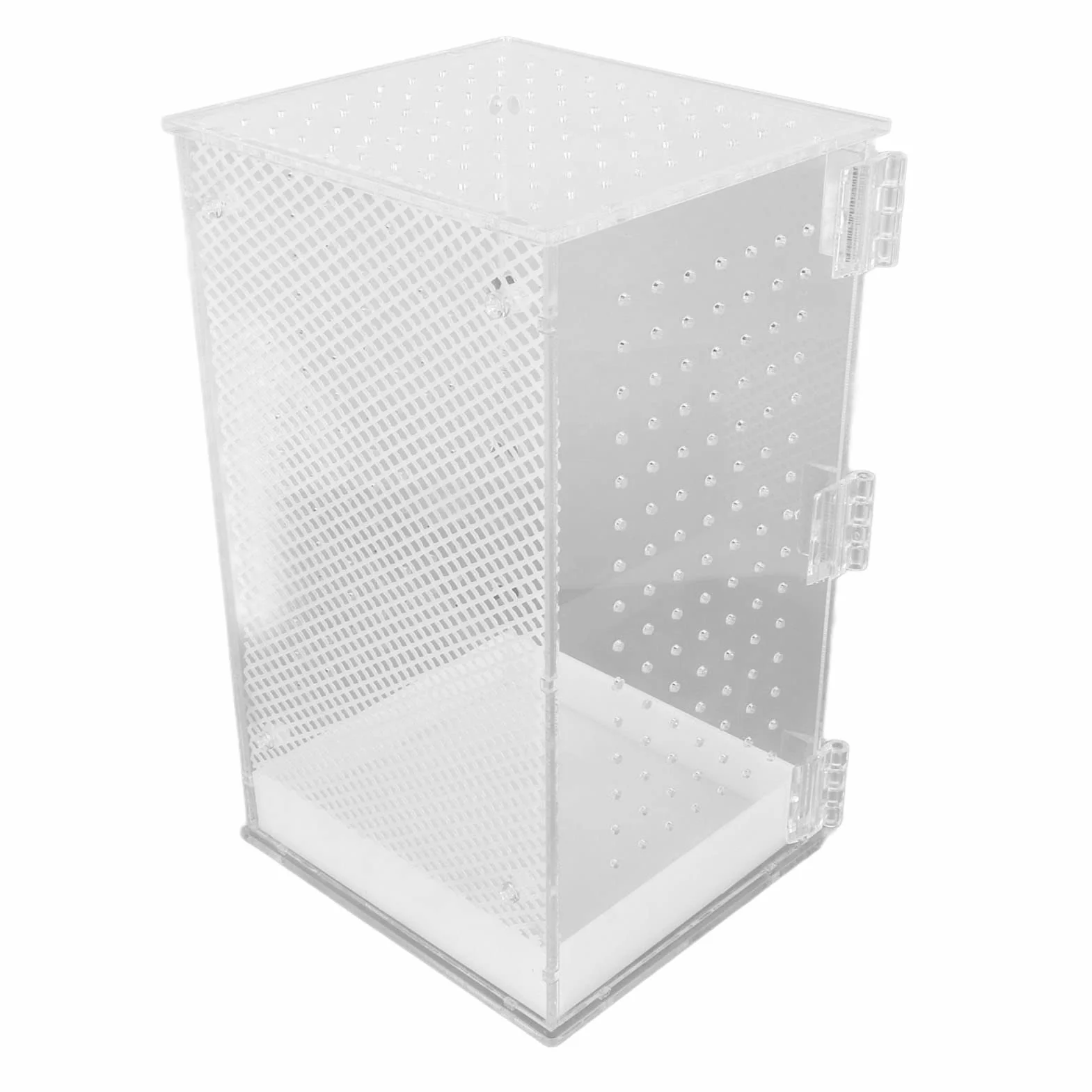 Skrzynka do siedliska dla pająka tarantula, terrarium dla gadów, akrylowe, wysoce przezroczyste, czyste siedlisko dla gekona lampartka, węża, żaby, 50 x 30 x 30 cm, zbiornik dla gadów