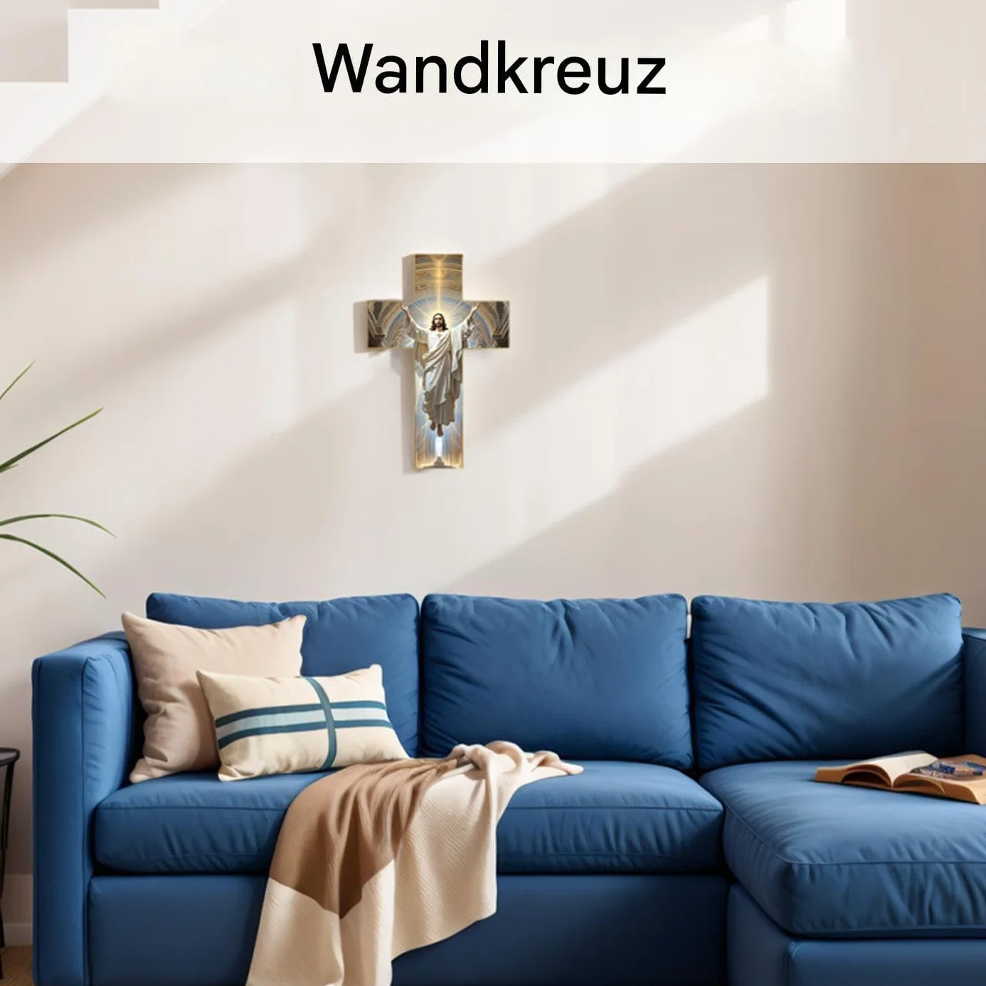 Hezudiay Krucyfiks drewniany krzyż ścienny z Jezusem, krzyż ścienny z drewna, vintage, chrześcijańska dekoracja ścienna, ręcznie wykonana biżuteria religijna, wiszący krucyfiks, drewniany prezent