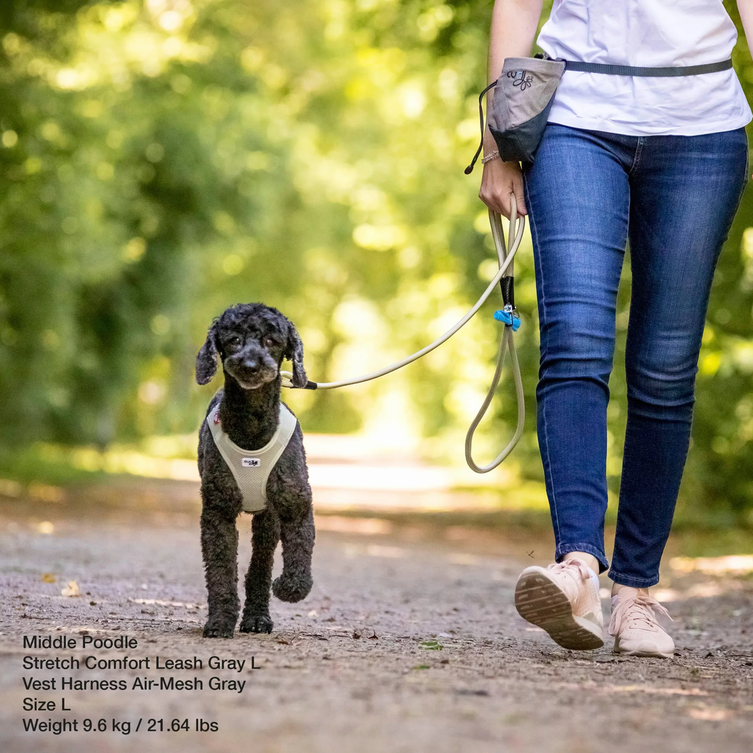 Stretch Comfort Leash Lime M