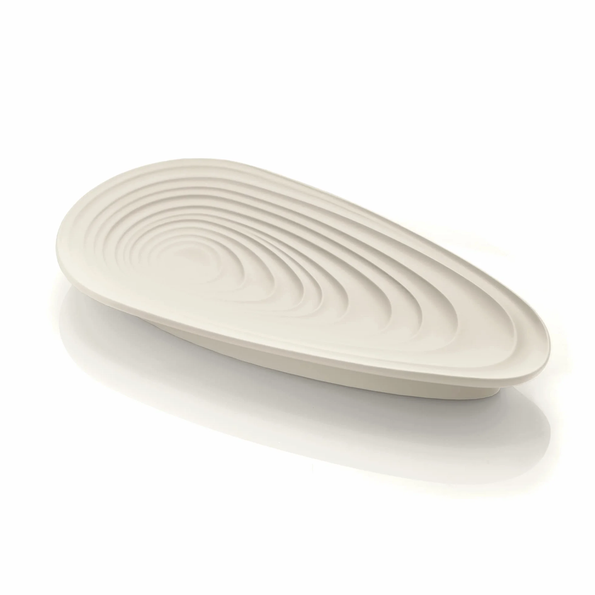 Guzzini - Eco-Kitchen, KEEP CLEAN, Podpórka pod łyżkę, Podpórka na sztućce, Materiał z recyklingu - Mleczna biel, 25x12,5xh 3 cm - 179900156