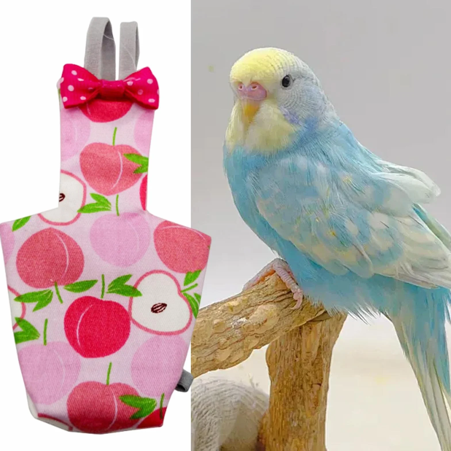 Parrot Bird Diapers, Adjustable Bird Nappy, 5.31x2.76in Lightweight Reusable Pigeon Pants