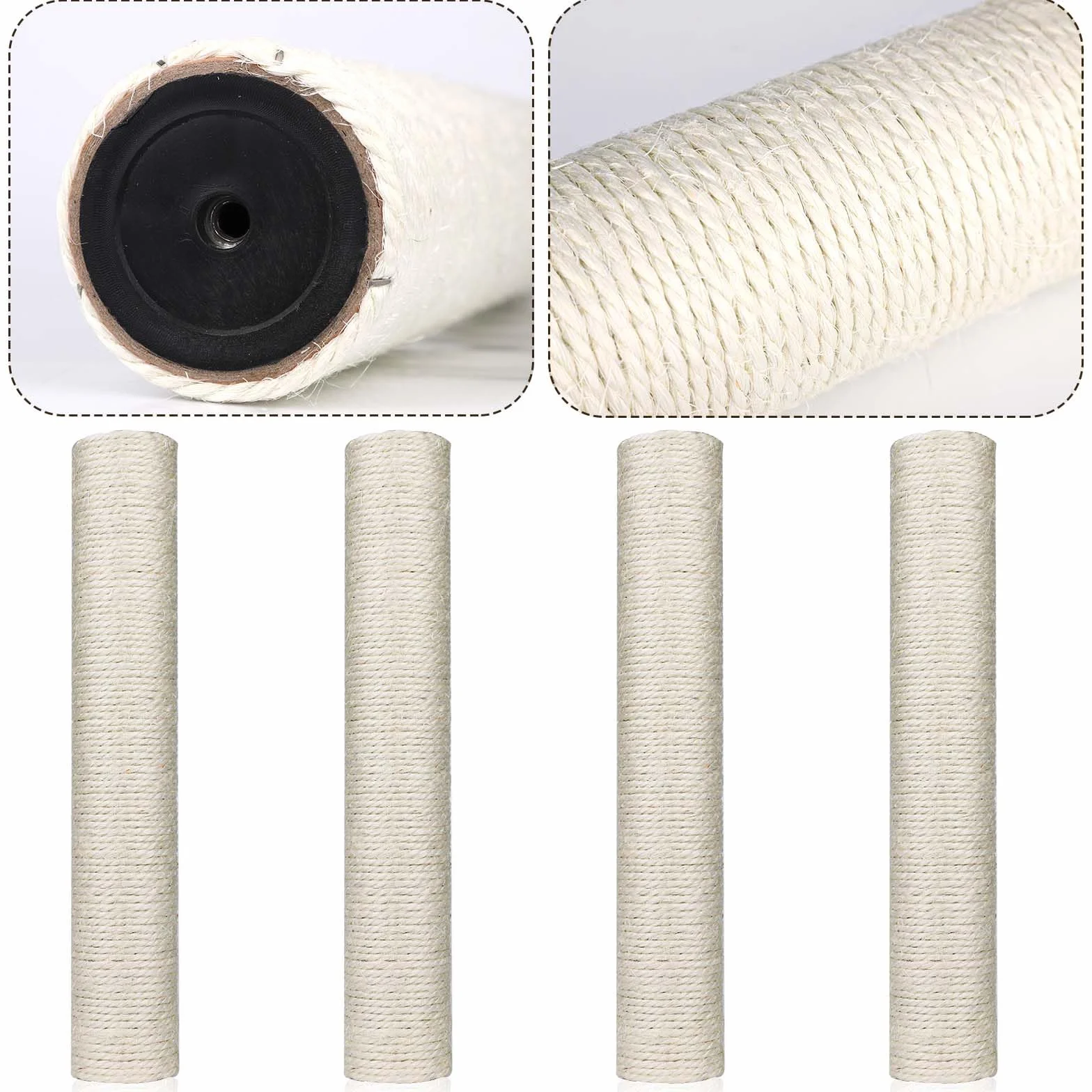 Zapasowy Slupek dla Kota 40 cm z Srubami M8 Drapak Sizal