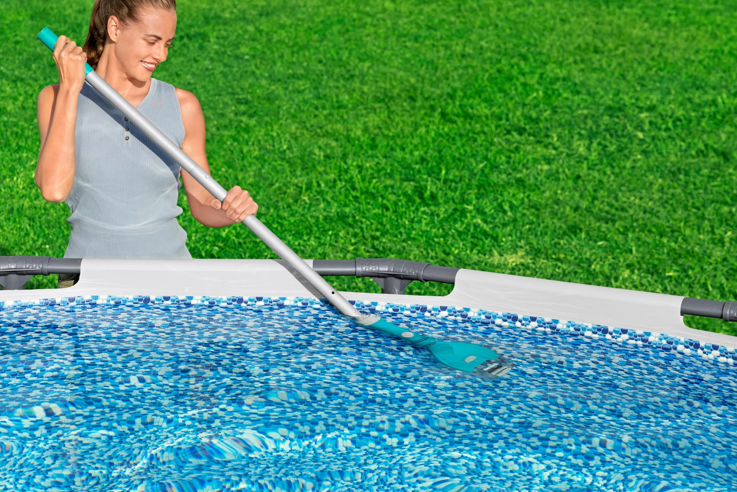 Bestway Aqua Tech bezprzewodowy odkurzacz basenowy, przenośny odkurzacz basenowy do czyszczenia i konserwacji