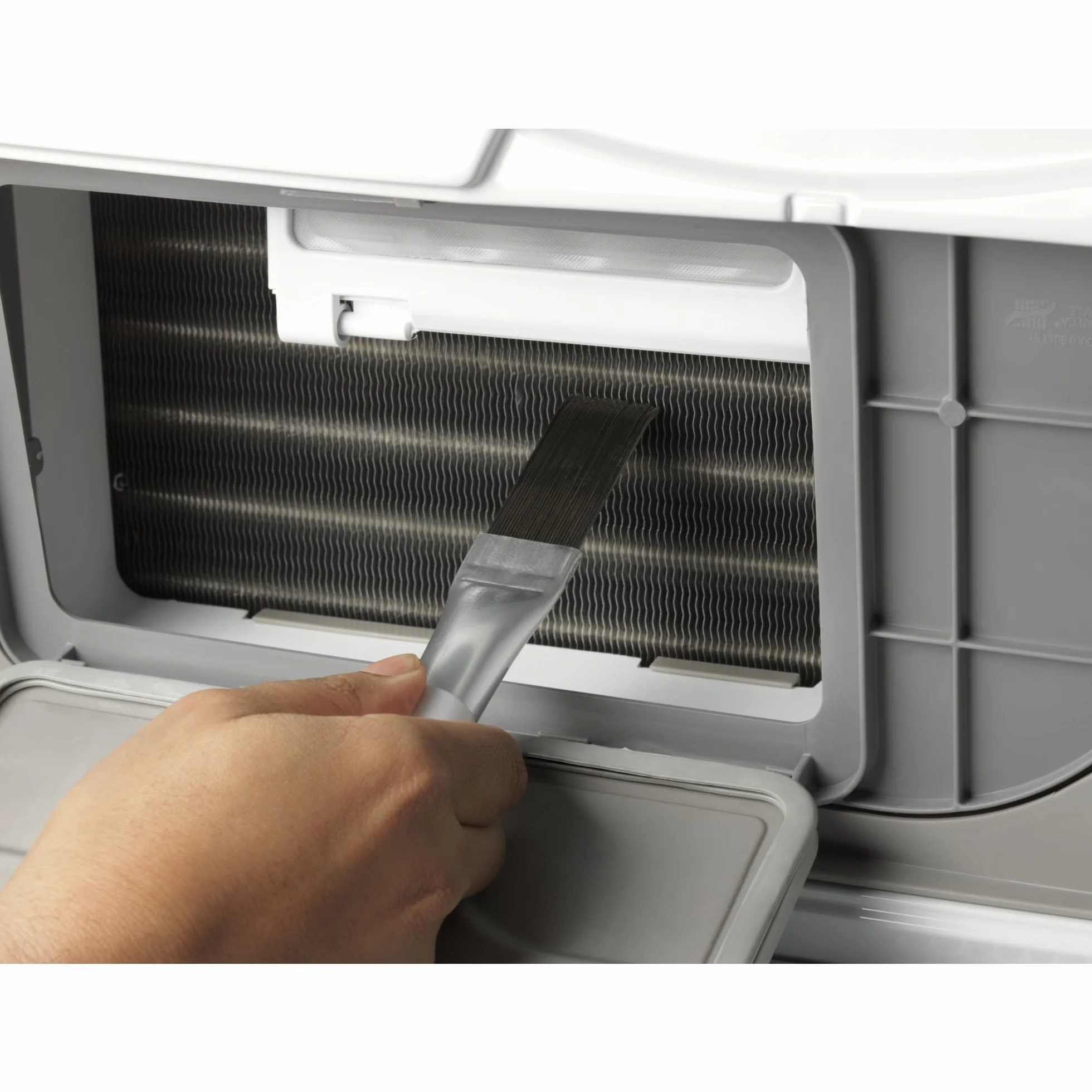 Electrolux M4YM3002, szczotka do czyszczenia skrzydeł, usuwa kurz i kłaczki, poprawia wydajność, stal nierdzewna i aluminium, łatwa w użyciu