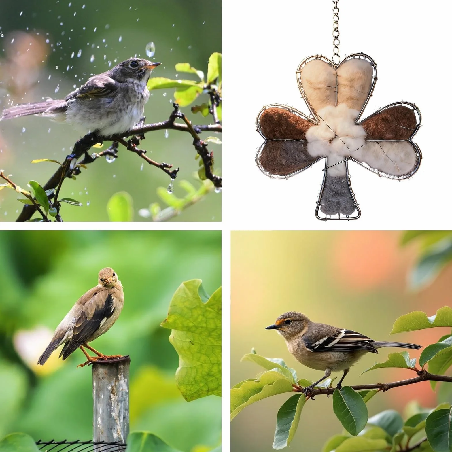 Gniazda dla Kolibrów | Odporny Na Warunki Atmosferyczne I Dozupełniany - Dozupełniany Pojemnik Z Uchwytem | Dla Rudzików Piecuszków Do Ogrodu Na Taras I Podwórko Wiosna Zima