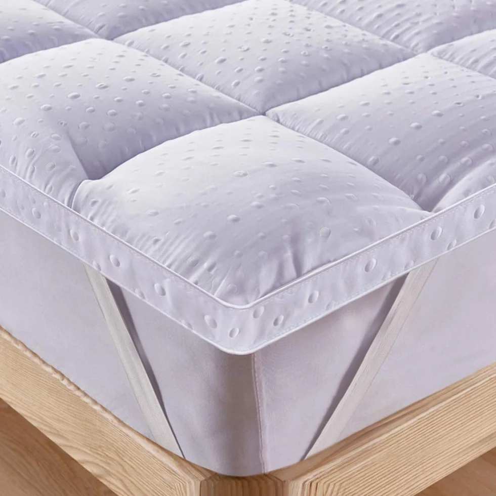 Bedecor materace nawierzchniowe, puszysty i miękki nakładka na materac z 3D bąbelki do masażu tkanina (140 x 200cm)