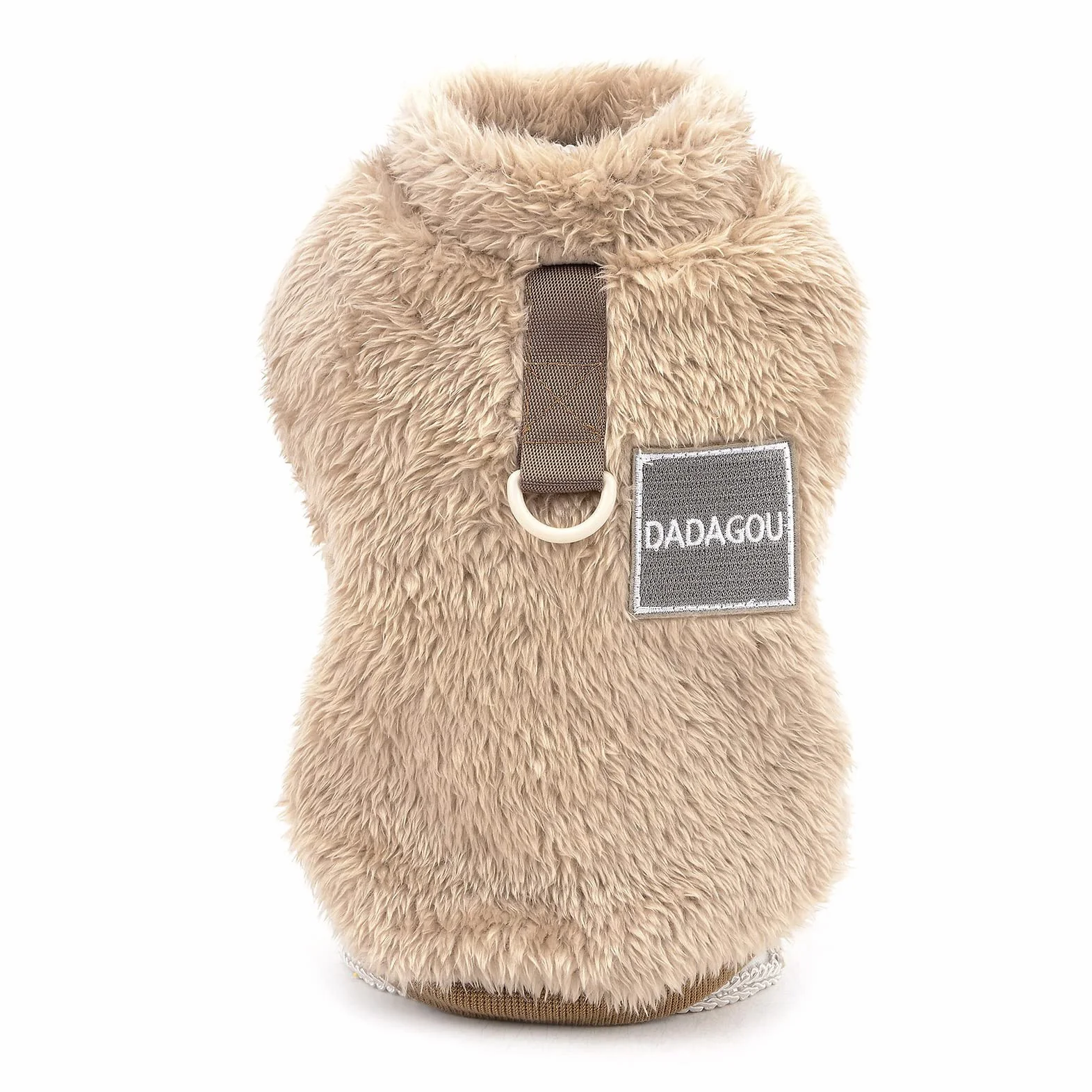 Sweter polarowy typu sherpa kamizelka z pierścieniem D dla małych psów kotów