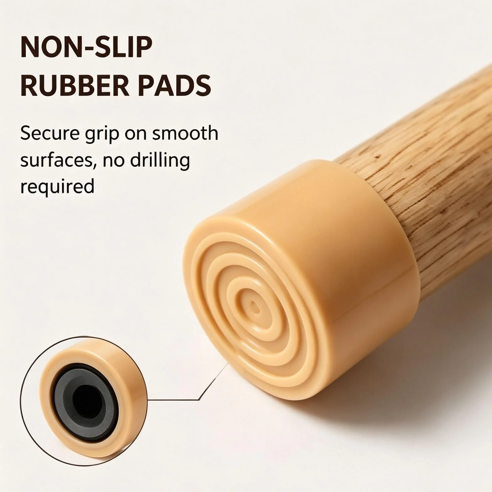 Shower Curtain Rods Tension, 7-47 In Adjustable Curtain Rod | Iron and Pvc Material, Load Capacity 8.8 Lbs，Anti Slip, No Drill for Kitchen, Bathroom, Cupboard(70-120cm/28-47in)