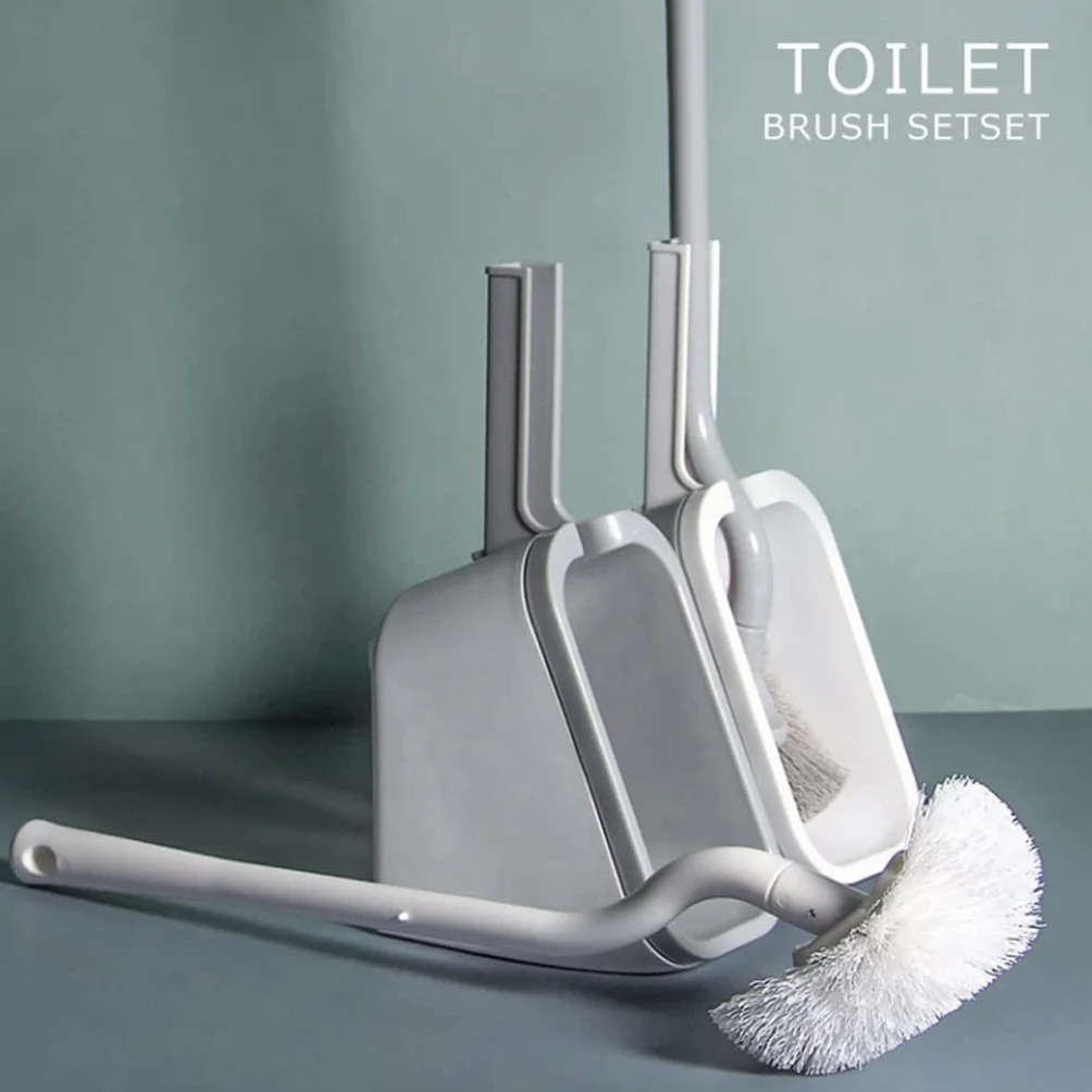 Szczotka do Toalety, Szczotka toaletowa i uchwyt, Łazienka Miska Cleaner Cleaner, Zestaw szczotki do czyszczenia WC z miękkim pędzlem włosia Czyszczenia(B)