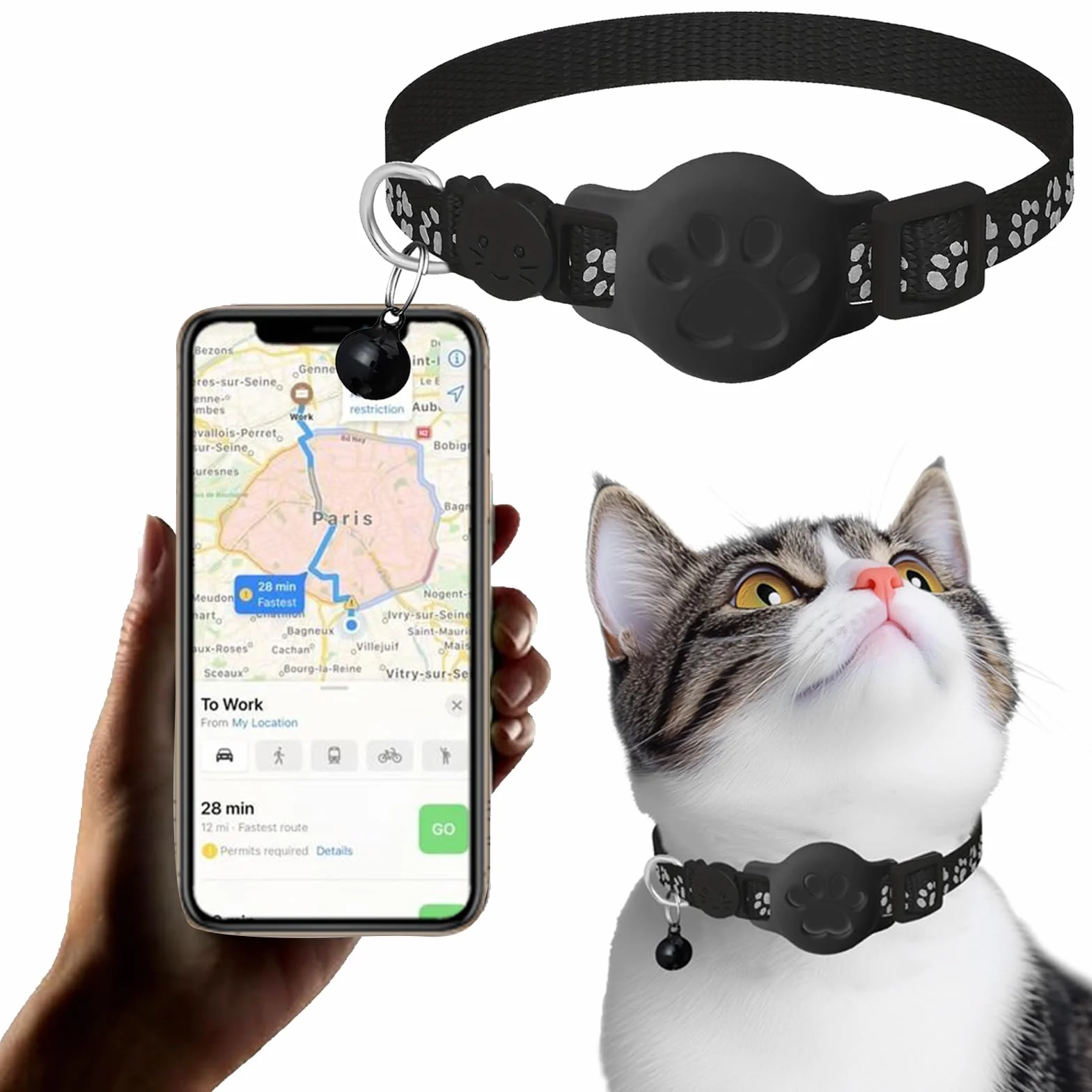 Google GPS Tracker Bluetooth dla Kota – Inteligentna etykieta śledzenia