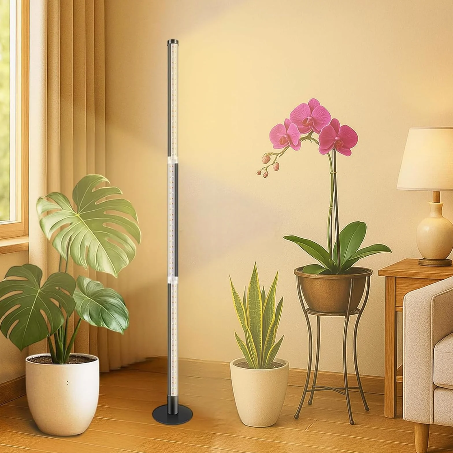 Lampa LED do uprawy roślin, pełne spektrum, 243 diody LED, lampa do uprawy roślin z timerem, 3 tryby oświetlenia, wisząca lampa do uprawy roślin pokojowych, oświetlenie roślin pokojowych