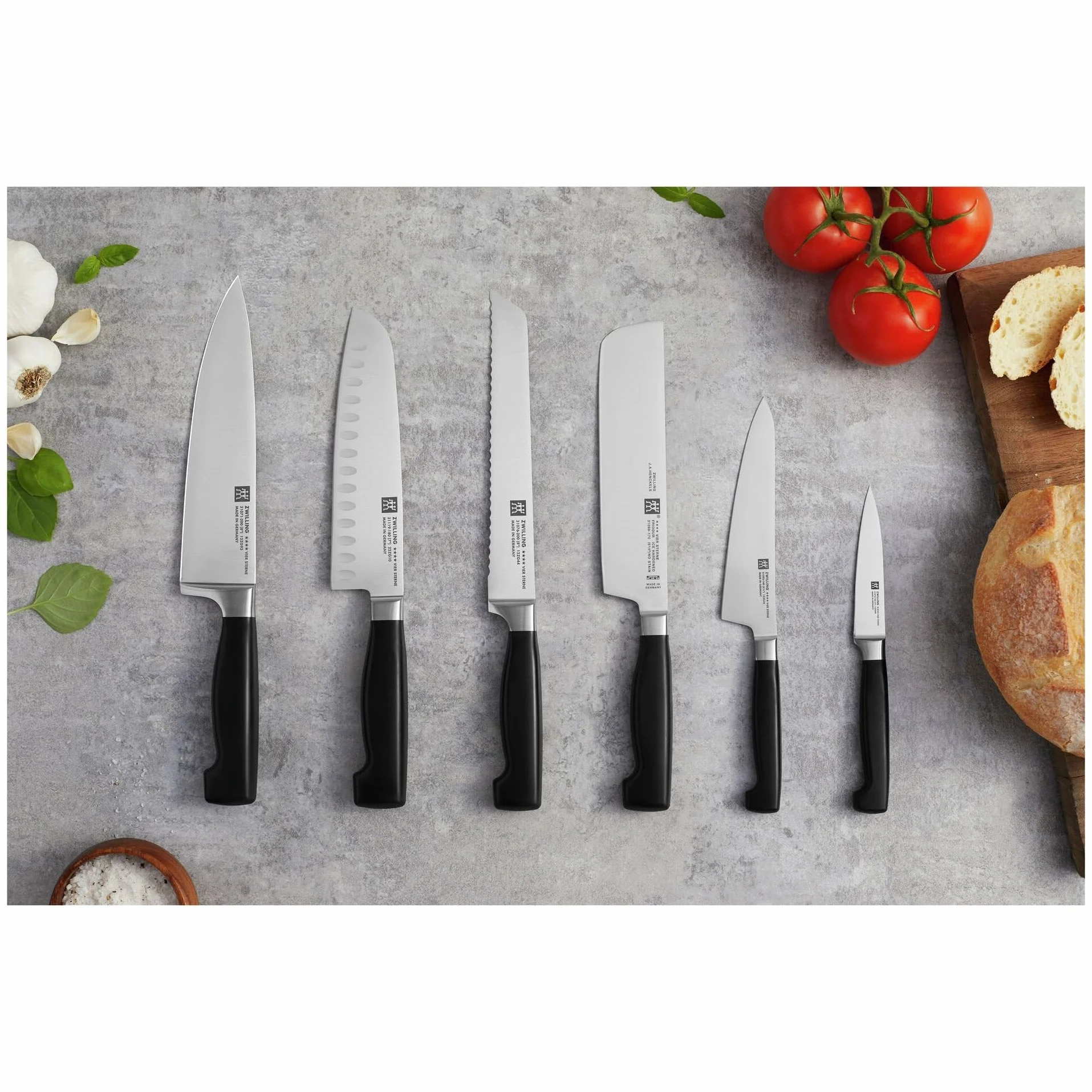 ZWILLING 31070-101-0 FOUR STAR nóż do obierania, 10 cm, srebrny/czarny