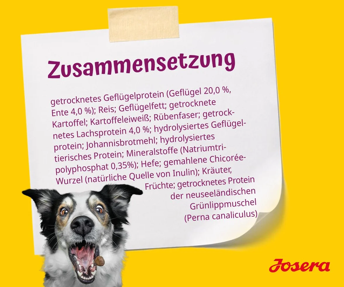 JOSERA Mini Junior kaczka i łosoś (1 x 900 g) | sucha karma premium dla rosnących psów do 10 kg od 6. tygodnia | karma dla szczeniaków dla optymalnego rozwoju | małe krokiety | bezglutenowa | 1