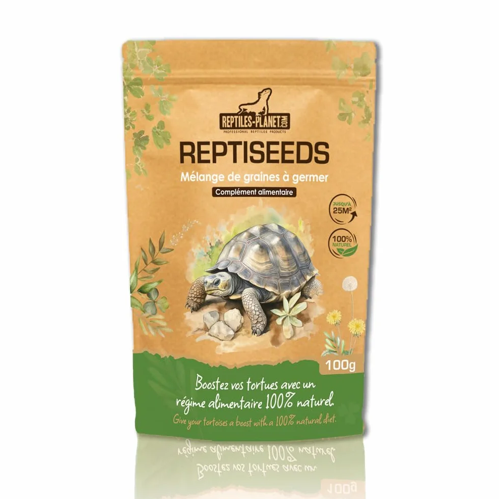 Reptiles Planet - Reptiseeds - Mieszanka nasion kiełkujących żółwia ziemnego - 100g
