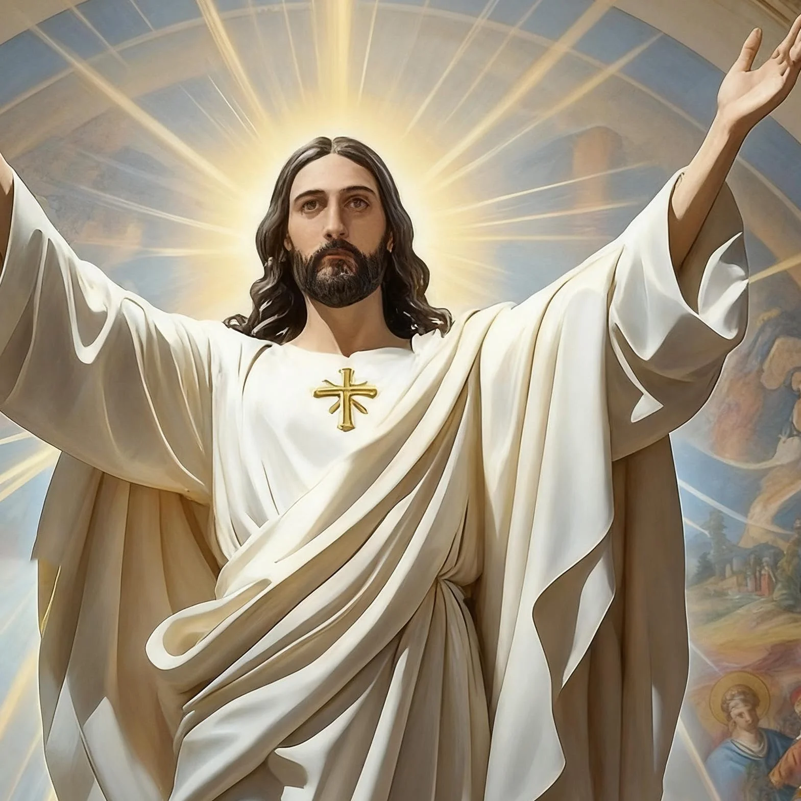 Hezudiay Krucyfiks drewniany krzyż ścienny z Jezusem, krzyż ścienny z drewna, vintage, chrześcijańska dekoracja ścienna, ręcznie wykonana biżuteria religijna, wiszący krucyfiks, drewniany prezent