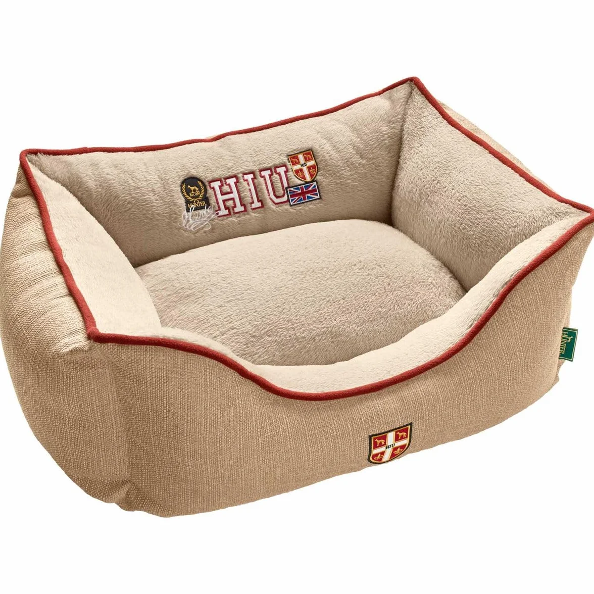 HUNTER Sofa dla psa, uniwersytet, średnia, 80 x 60 cm, brązowa/brązowa