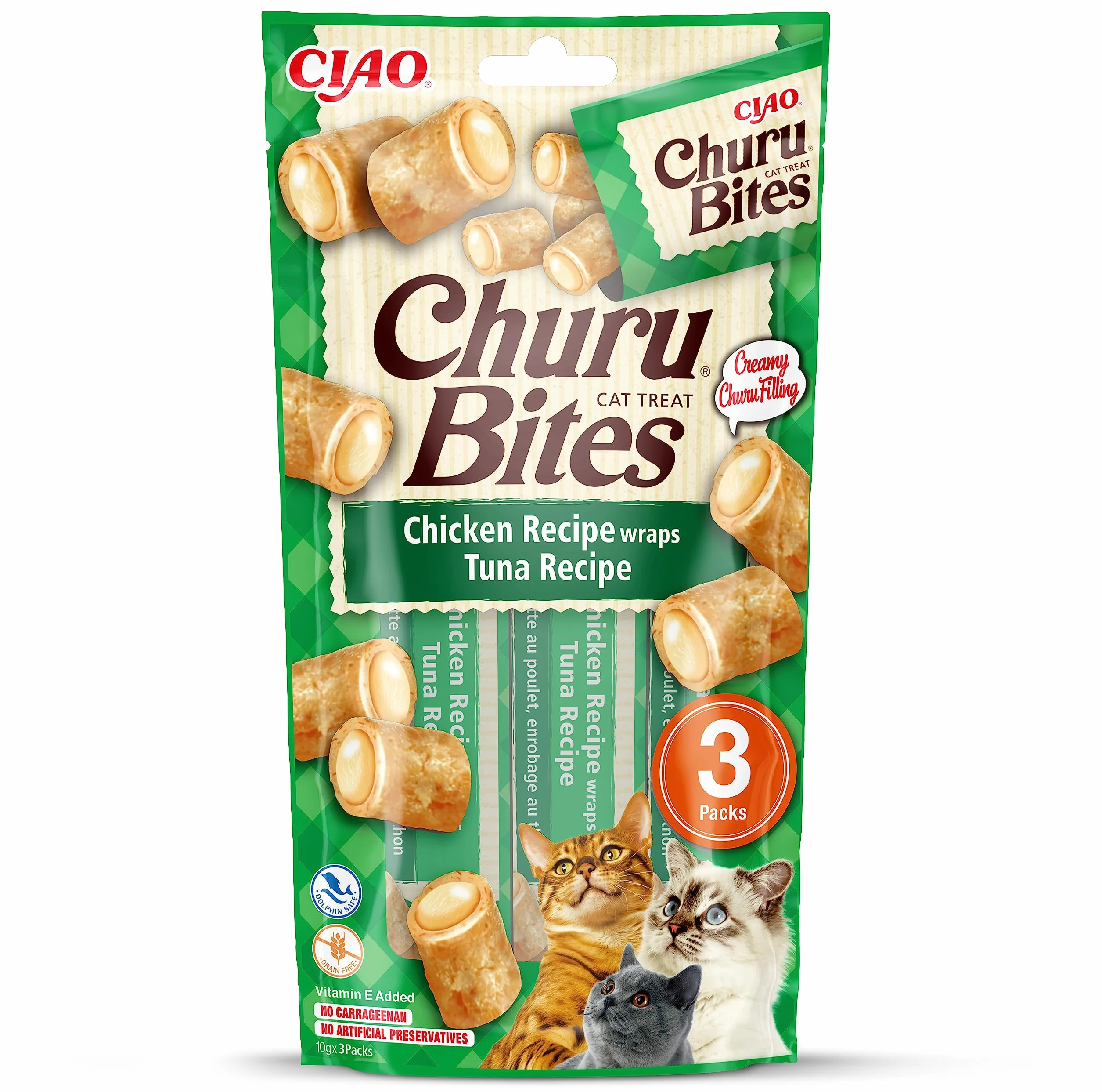 Inaba Churu Przysmak dla Kotów Kurczak Tuńczyk 3 x 10 g