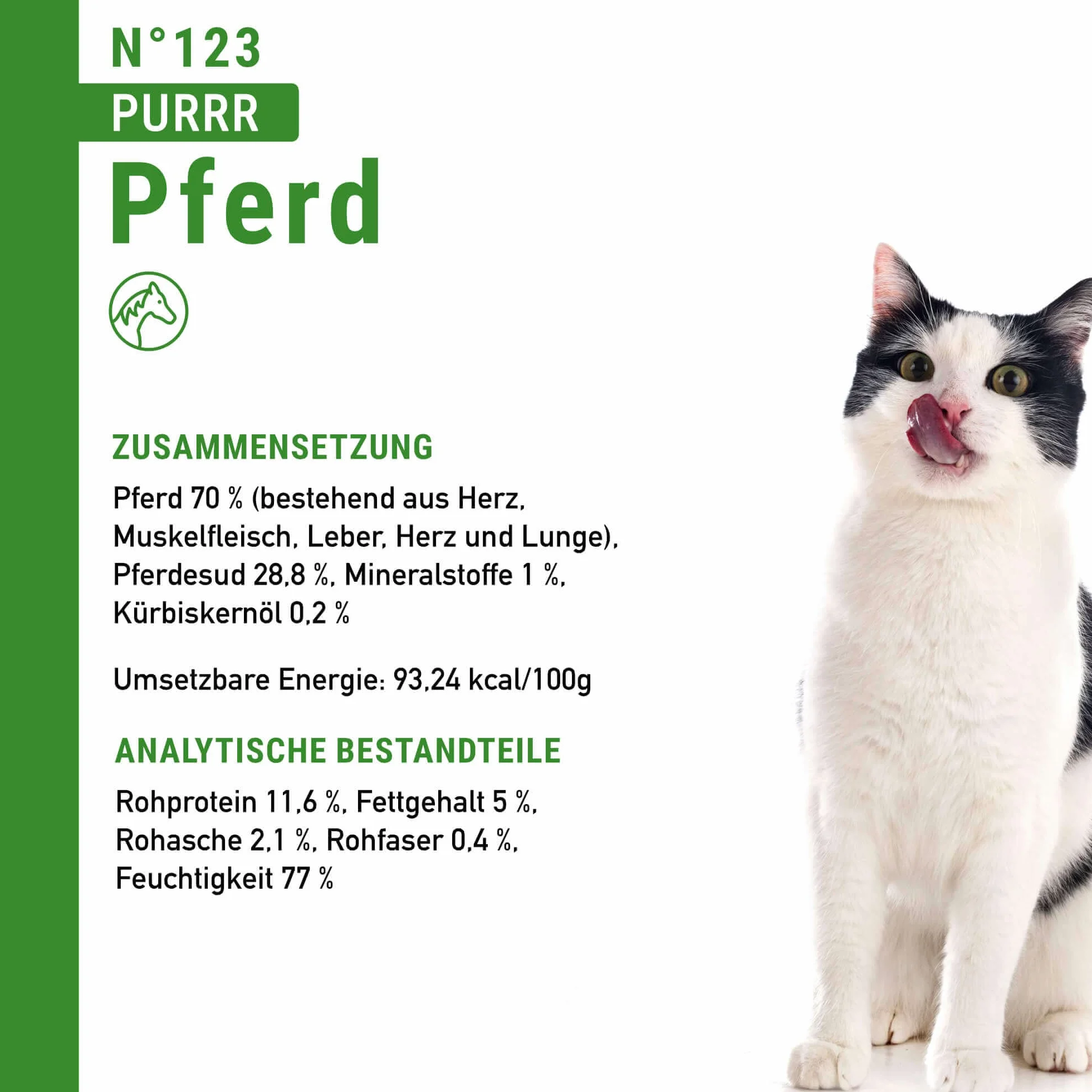 catz finefood Purrrr monoprotein karma dla kotów mokra nr 123, dla kotów wrażliwych na odżywianie, 70% zawartości mięsa, puszka 6 x 400 g