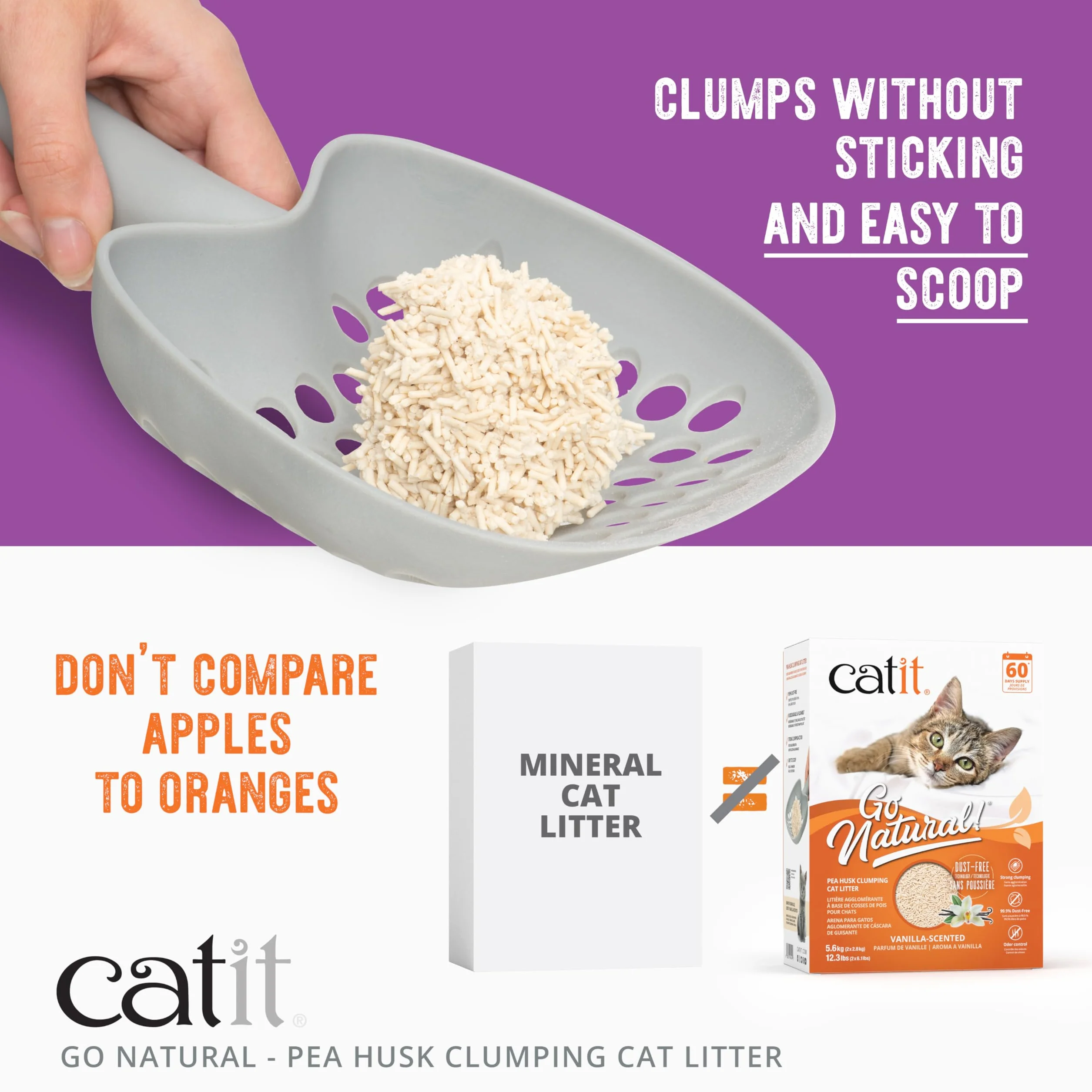 Catit Go Natural! Żwirek, 2 x 2,8kg