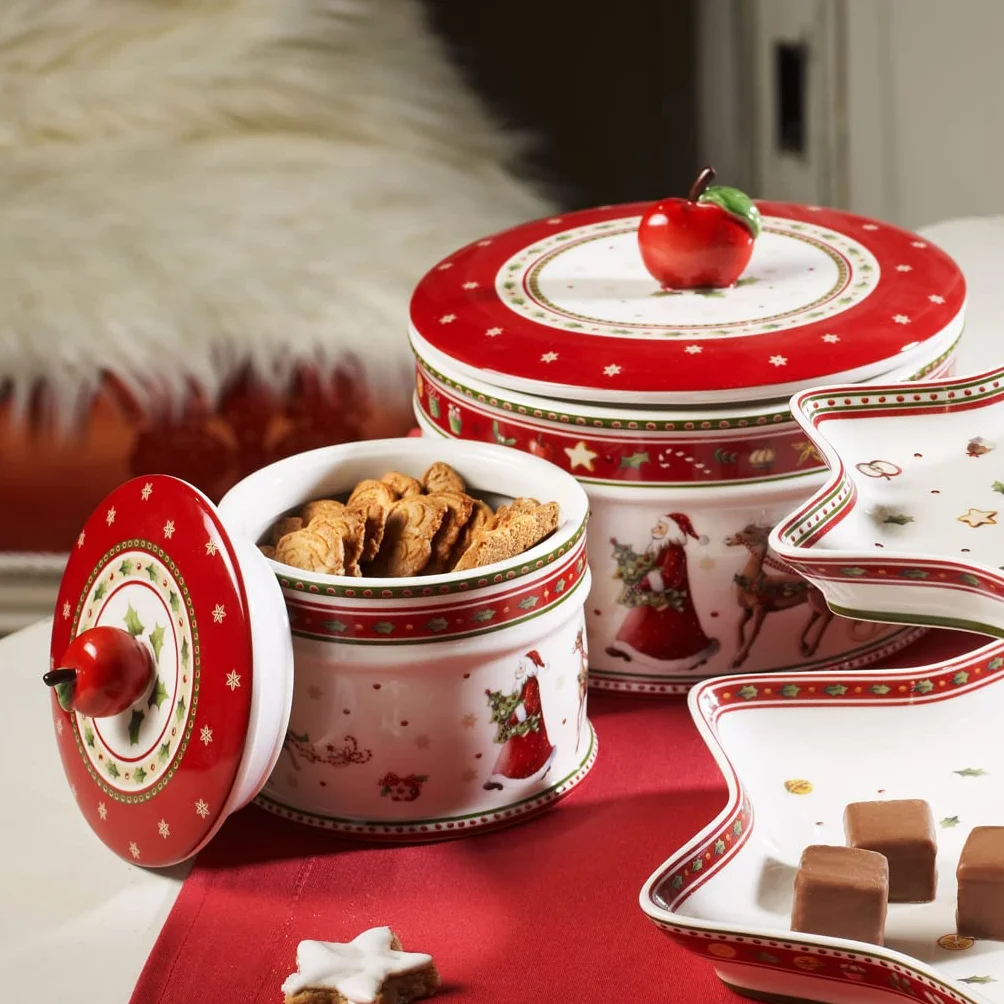 Villeroy & Boch – Winter Bakery Delight, duży pojemnik na wypieki i ciastka, porcelana Premium, wielokolorowy