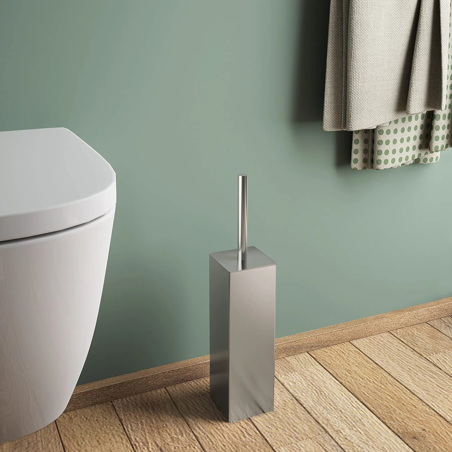 Gedy Odyseusz Chromowany, Wymiary i waga: 39,7X8,1X8,1 CM & 1,56 kg, Szczotka WC wykonana z mosiądzu, Szczotka łazienkowa Projekt R &D, 2 lata Gwarancji, Unikalna
