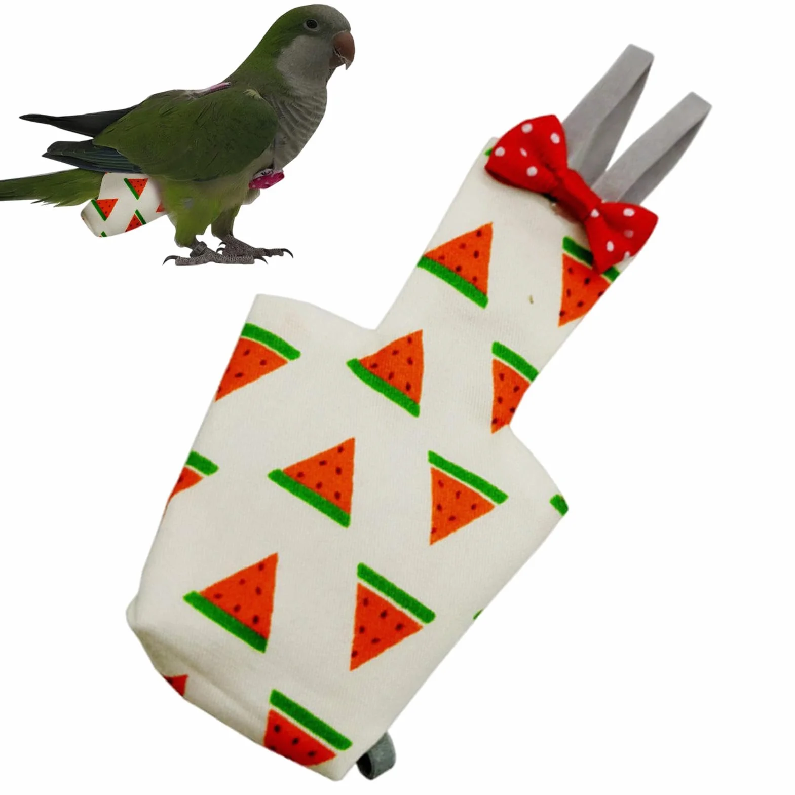 Pieluchy dla ptaków dla papug, regulowana miękka pieluszka, spodnie wielokrotnego użytku, mokry kombinezon, wygodne dopasowanie dla kakadów, Conure, ara