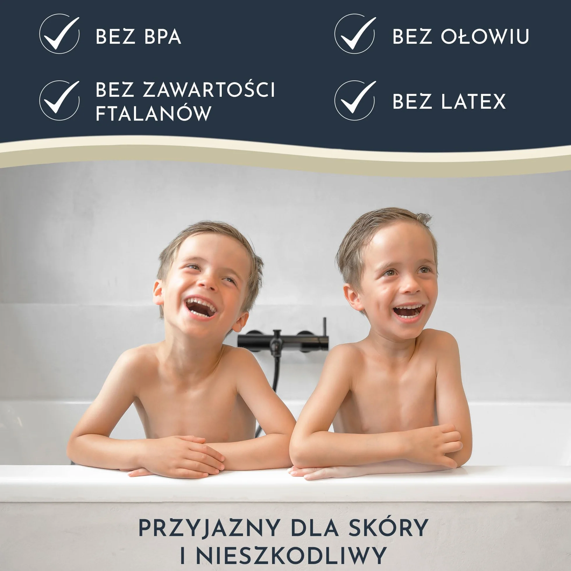 Homerella Mata do wanny dla dzieci, 100 x 40 cm, antybakteryjna, bardzo wygodna, w zestawie z zawieszeniem, antypoślizgowa mata prysznicowa dla dzieci i niemowląt. (Syrene)