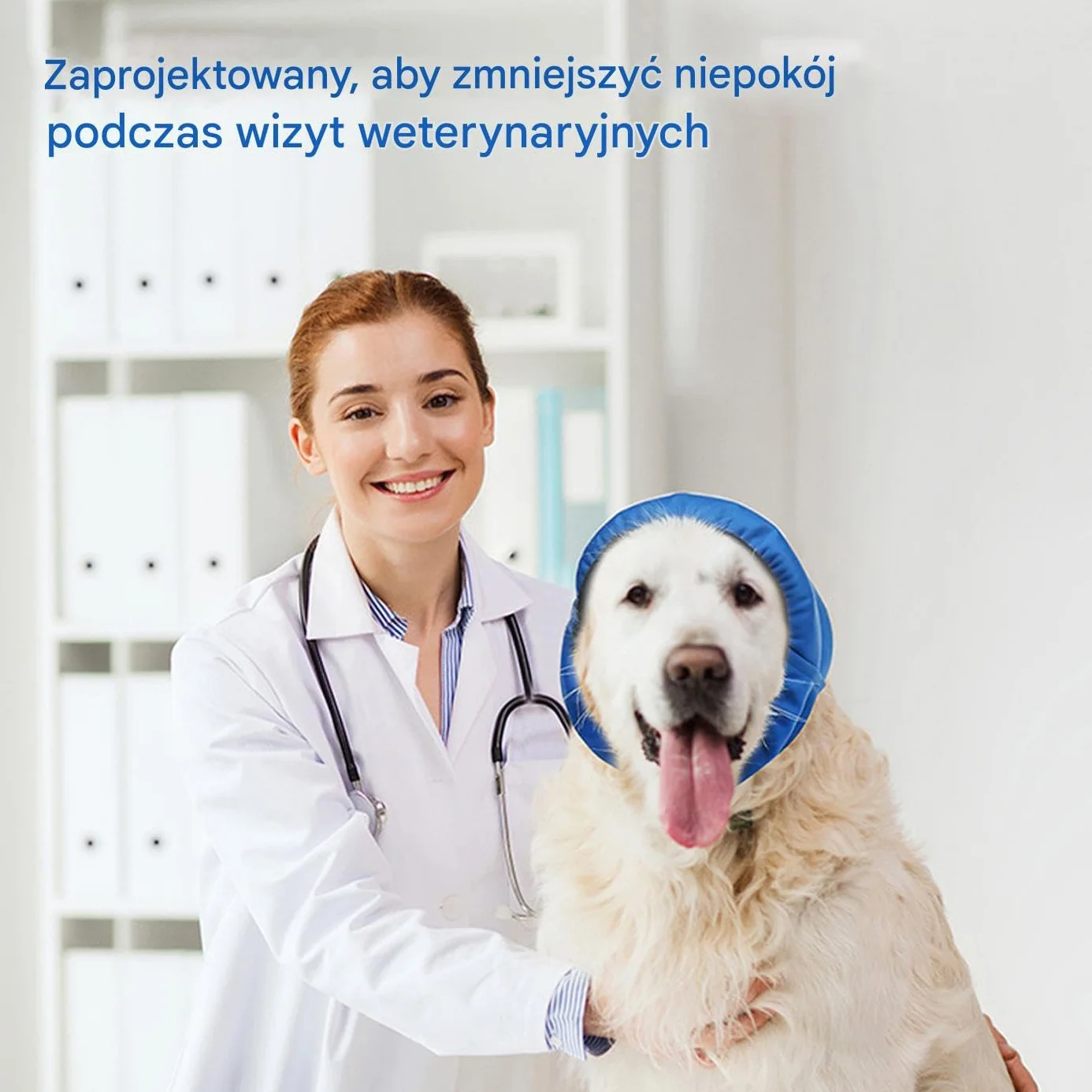 Nauszniki dla zwierząt regulowane redukujące hałas L