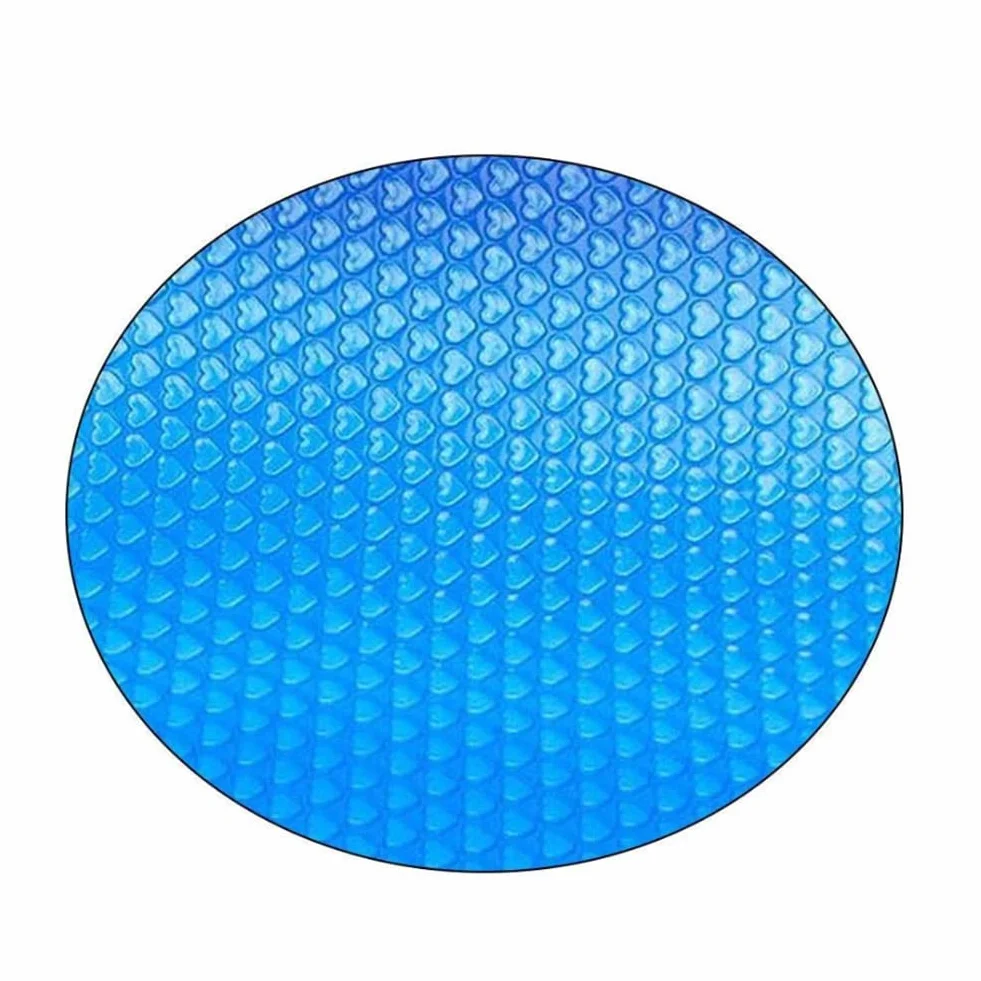 Okrągła plandeka solarna do basenu, Ø 300 cm, folia solarna, folia z wypustkami, do ogrzewania basenu, plandeka solarna do podgrzewania wody, niebieska