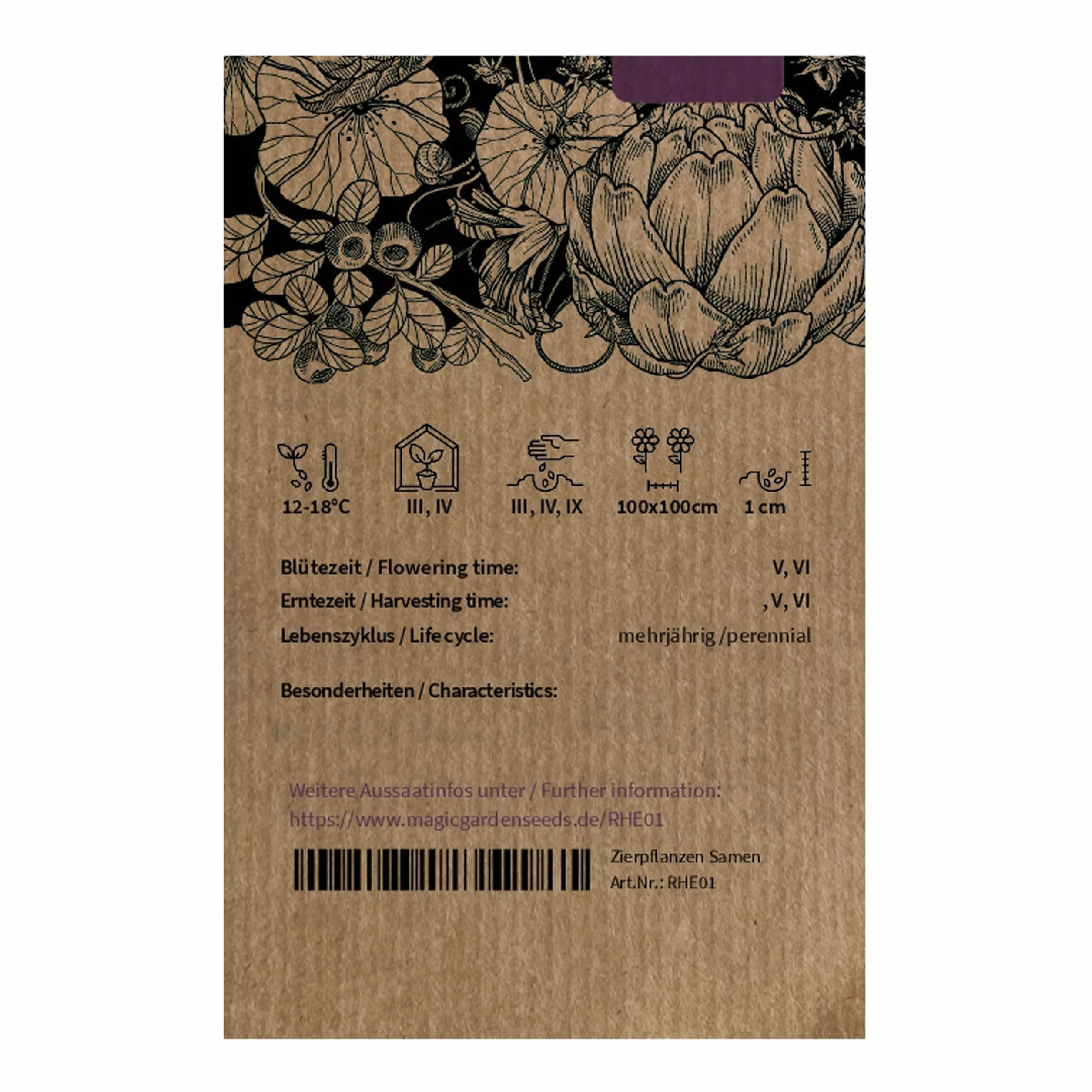 Rabarbar (Rheum rhabarbarum) - ok. 20 nasion