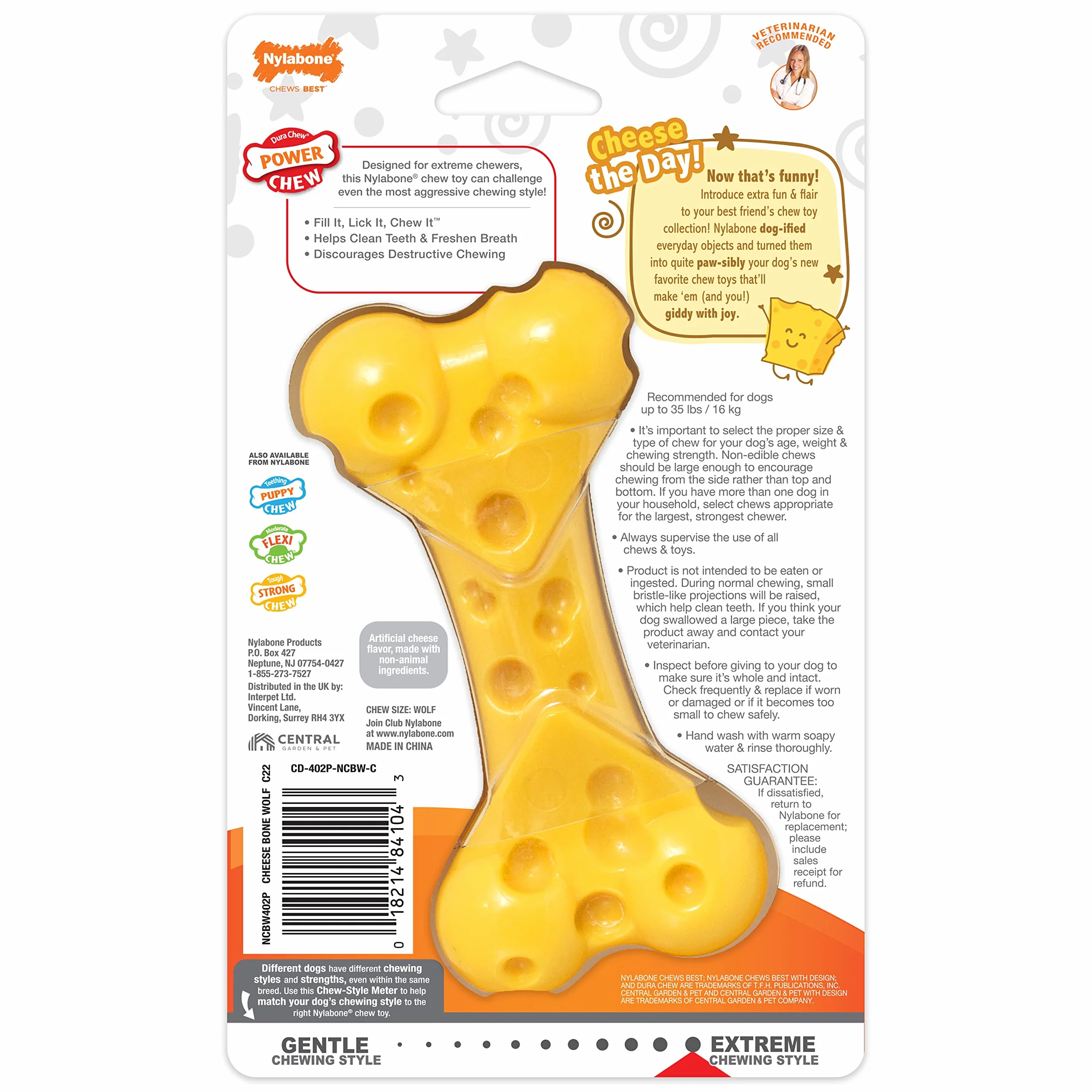 Nylabone Zabawka, Żółty, M