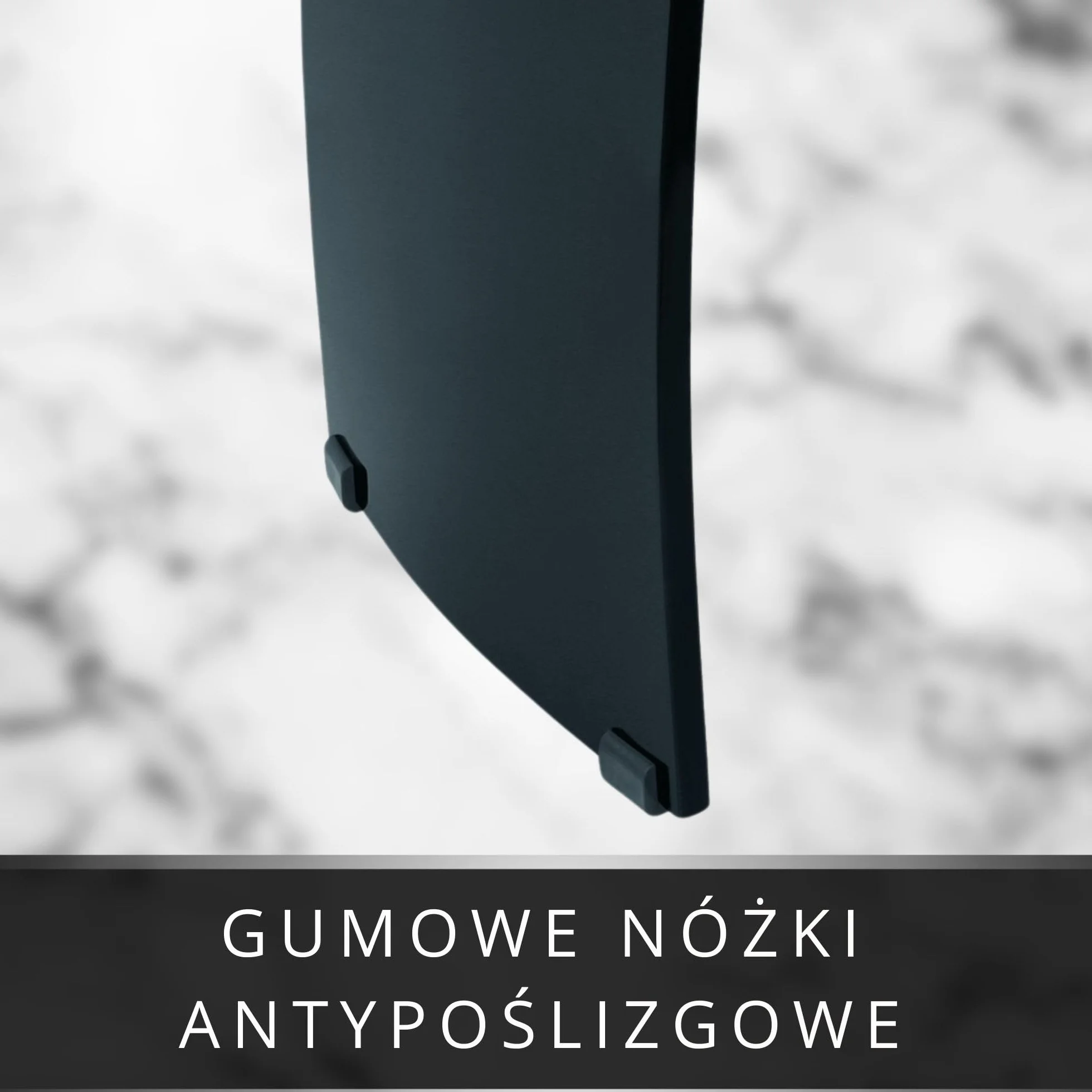 Stołek Łazienkowy Meran – Taboret Pod Prysznic z Akrylu z Uchwytem, Ergonomicznym Siedziskiem, Antypoślizgowymi Gumowymi Nóżkami i Ponadczasowym Designem (do 180 kg) (Czarny)