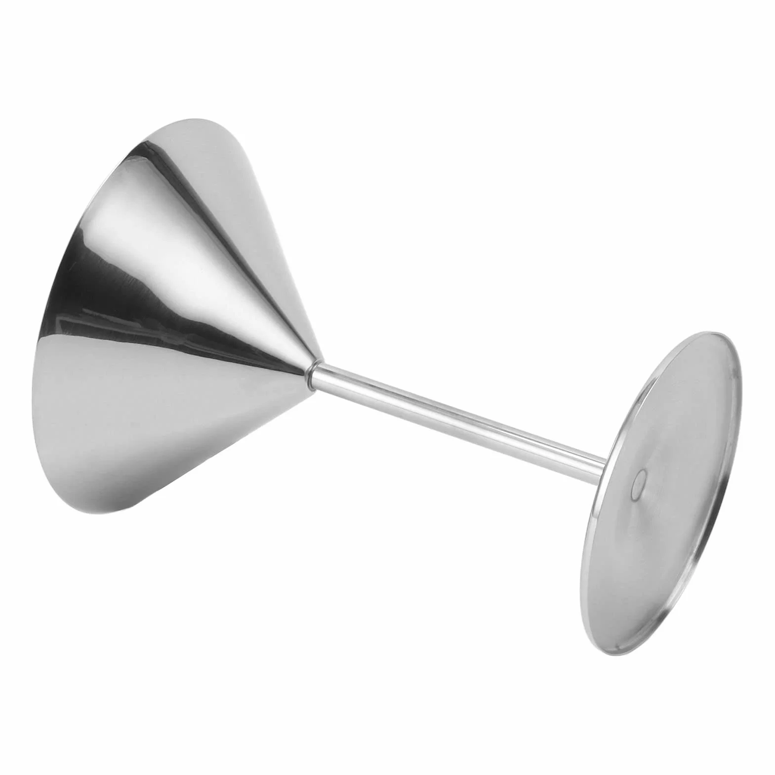 Kieliszki do Martini, Stal Nierdzewna Szklane Martini Metalowe Kieliszki Koktajlowe Nietłukący Kielich do Home Baru, Srebrny