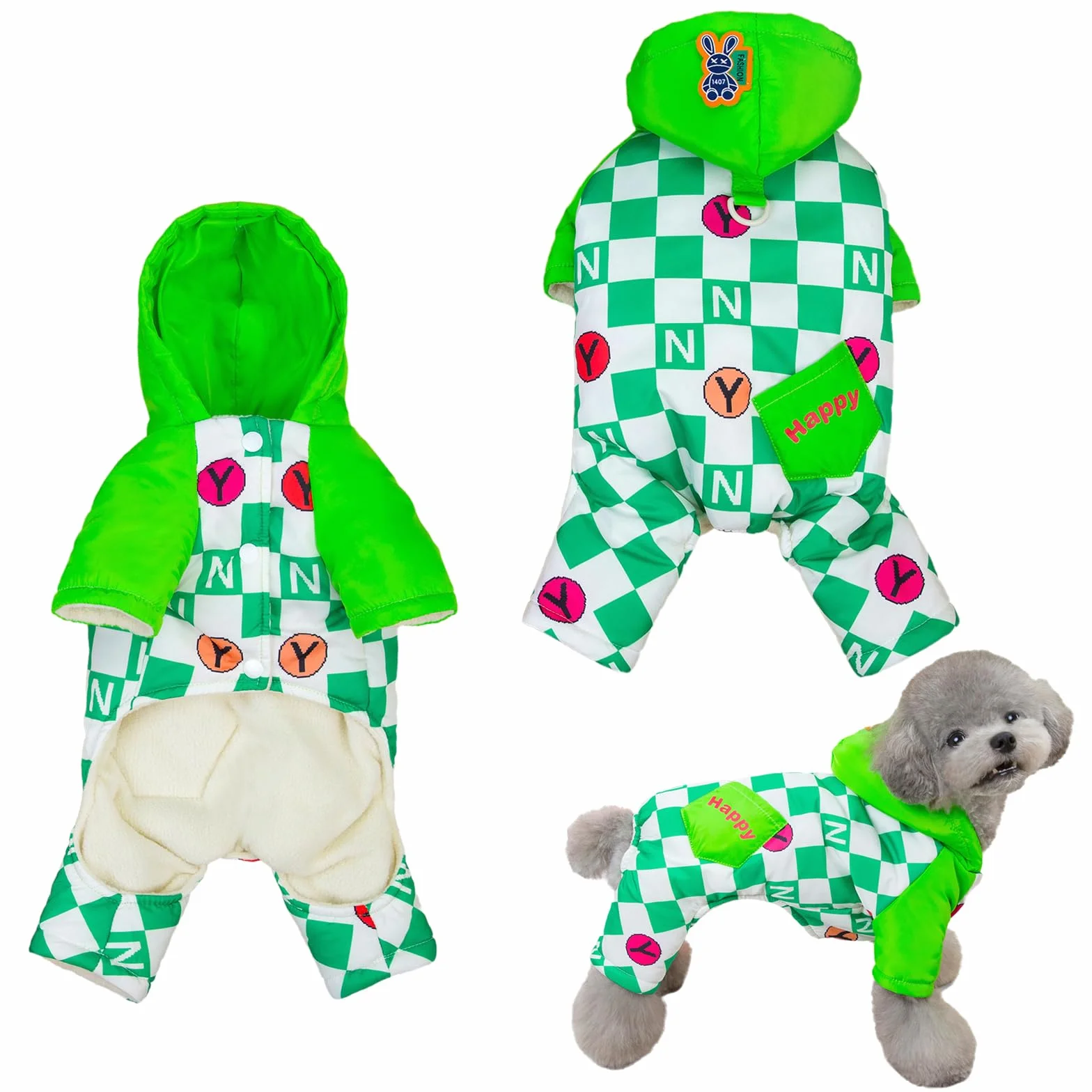 Płaszcz zimowy dla psa polarowy sweter 3-8 kg