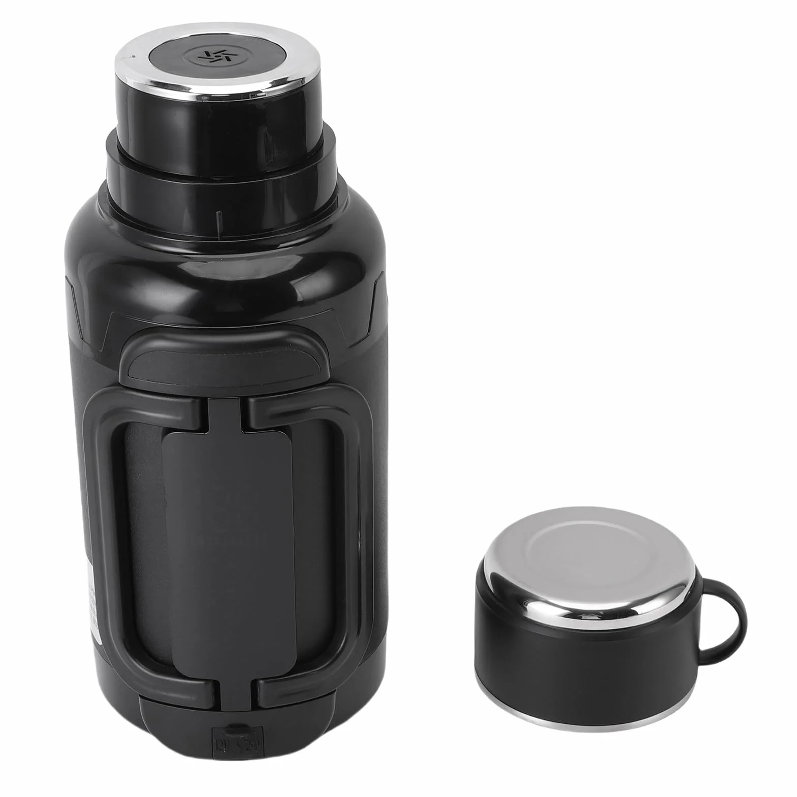 Yctze Czajnik Samochodowy 1500 Ml ze Stali Nierdzewnej 304 na Sucho z Czajnikiem Samochodowym, Przenośny Czajnik do Samochodu, Elektryczny 1500 Ml, Samochodowy ze Stali Nierdzewnej, Bojler, 304
